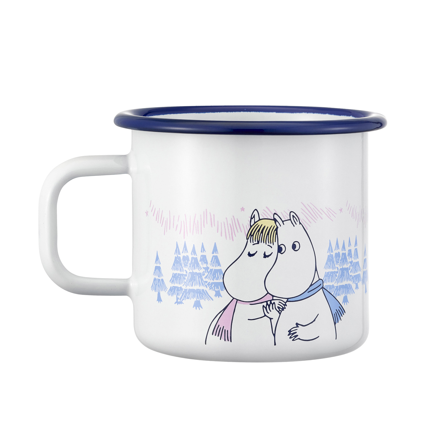 Moomin - kubek emaliowany Frosty Day biały 370 ml