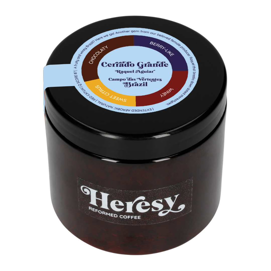 Heresy - kawa ziarnista Brazylia Raquel Aguiar Aerobic Natural Red Catuai Filter 252 g
