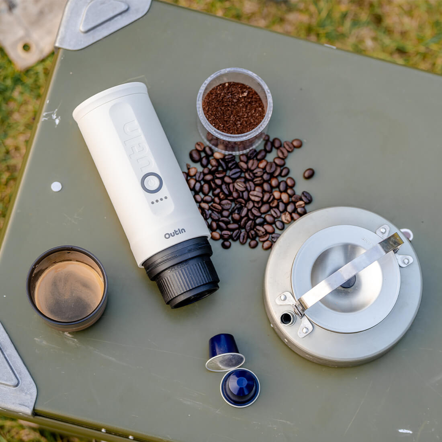 Outin - Nano Espresso Maker Pearl White