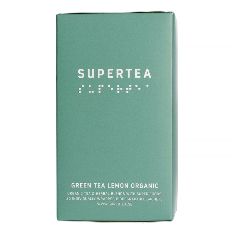 Teministeriet - Supertea Green Tea Lemon Organic - 20 Tea Bags