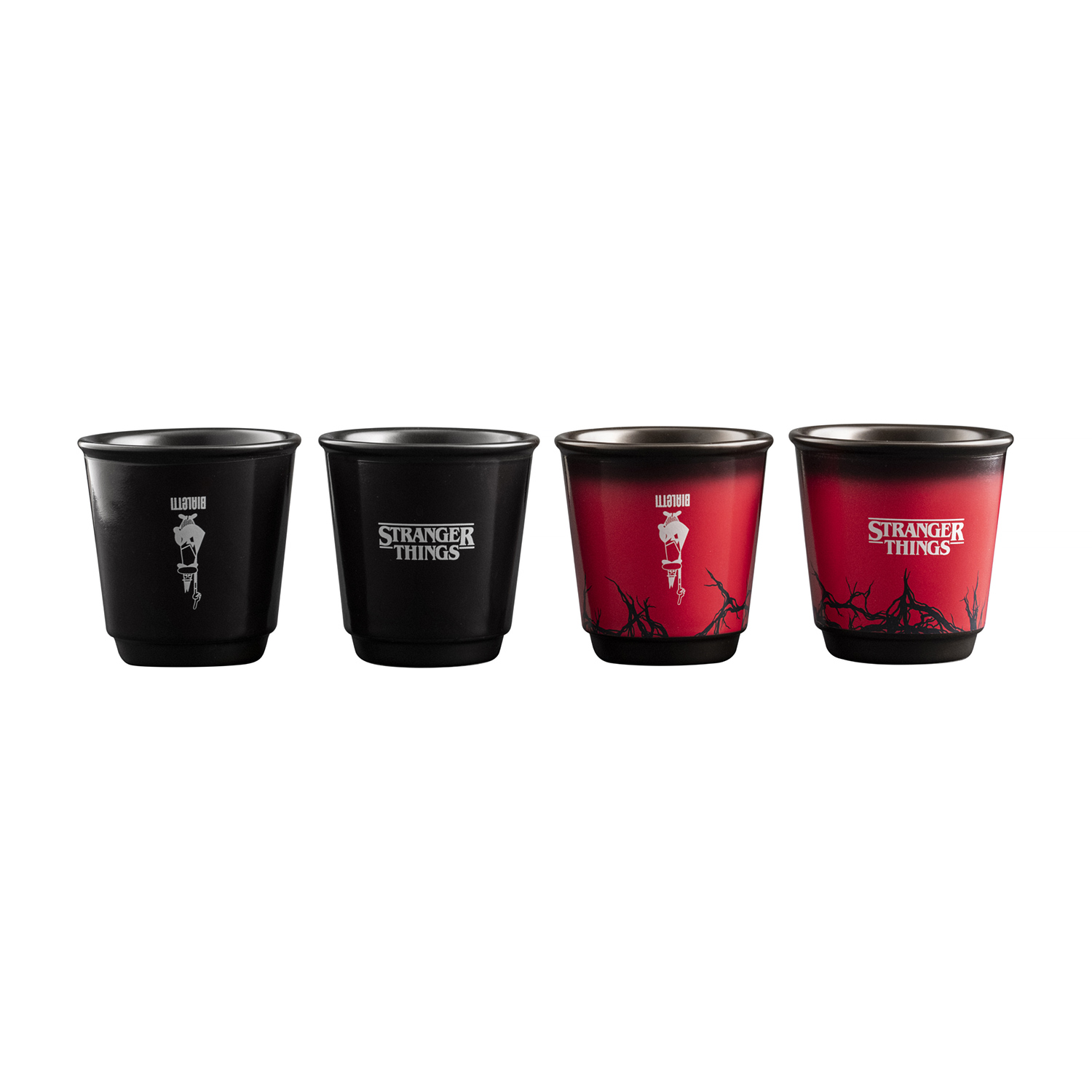 Bialetti - Zestaw 4 filiżanek 90ml Stranger Things - nadruk termochromowy