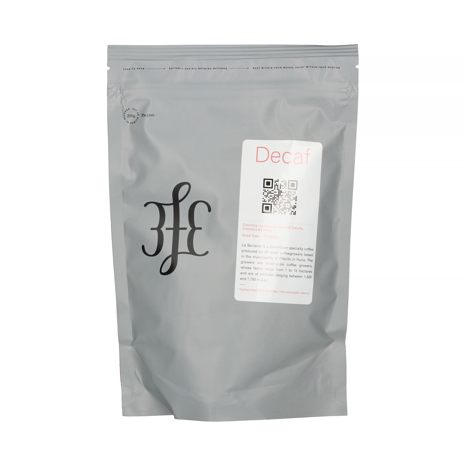 3fe - Colombia La Serrania Decaf Omniroast 250g (outlet)