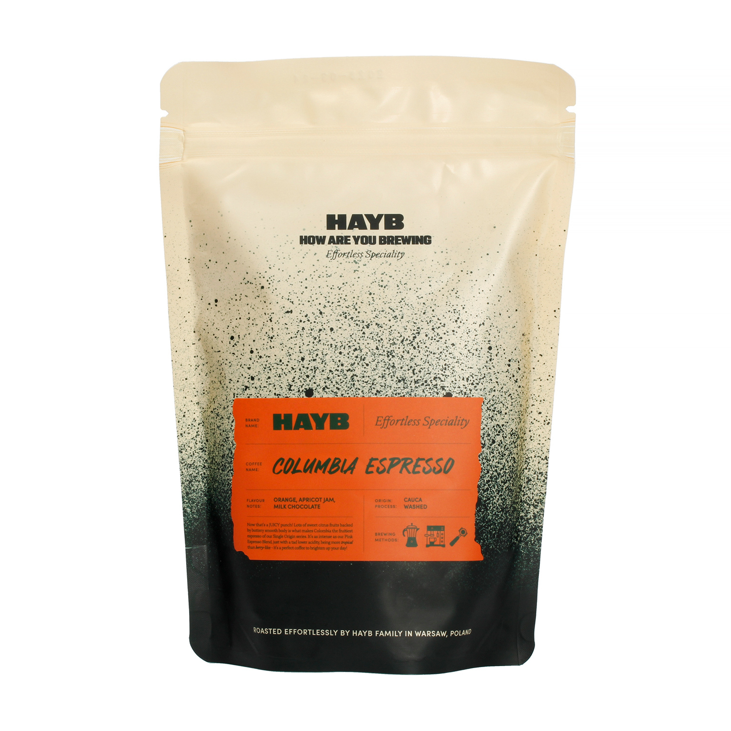 HAYB - kawa ziarnista Kolumbia San Sebastian Espresso 250 g (outlet)