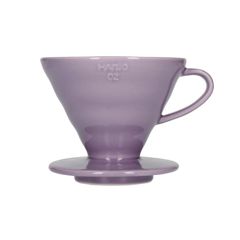 Hario V60-02 Ceramic Coffee Dripper Purple Heather