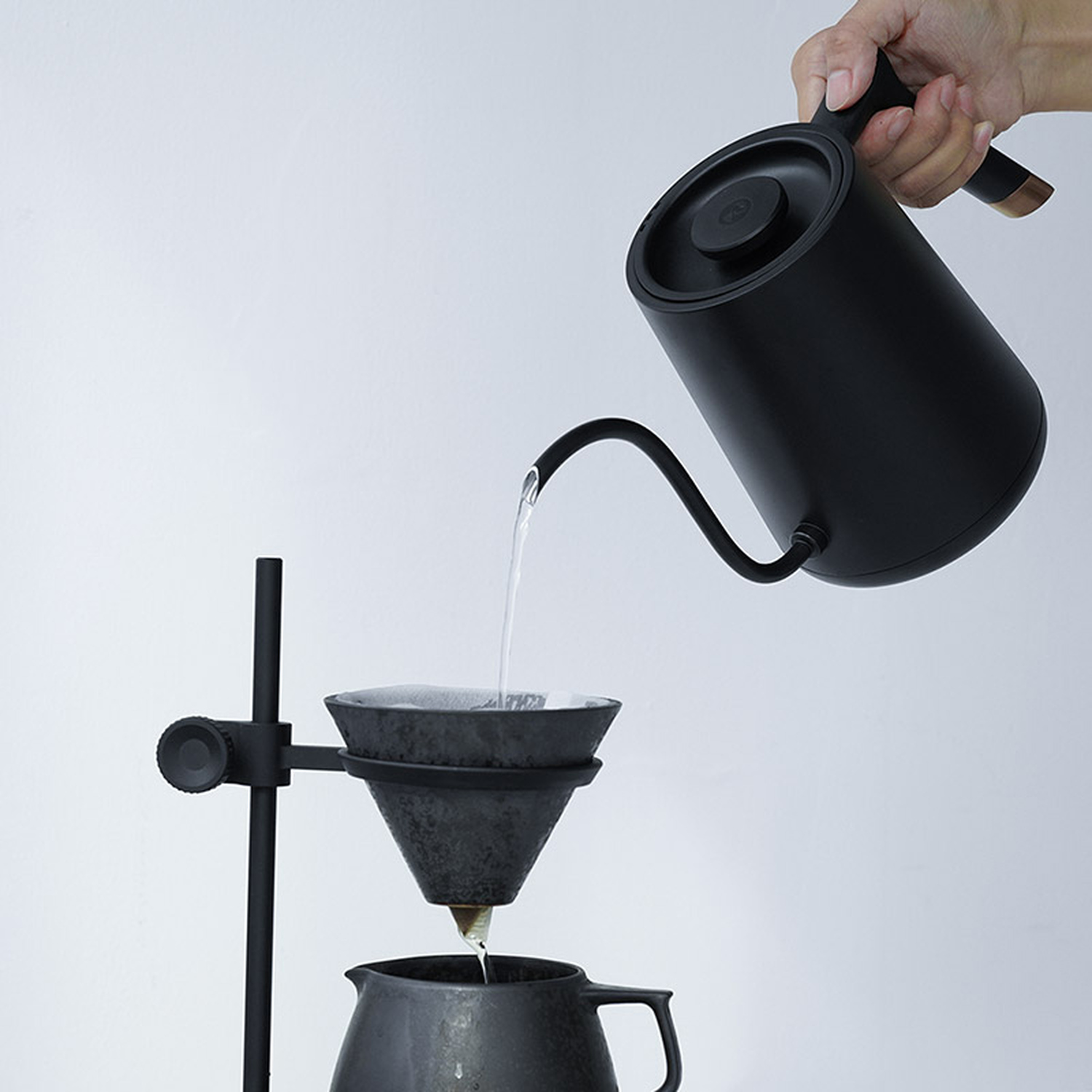 Timemore - Fish Smart Electric Pour Over Kettle Black 600ml