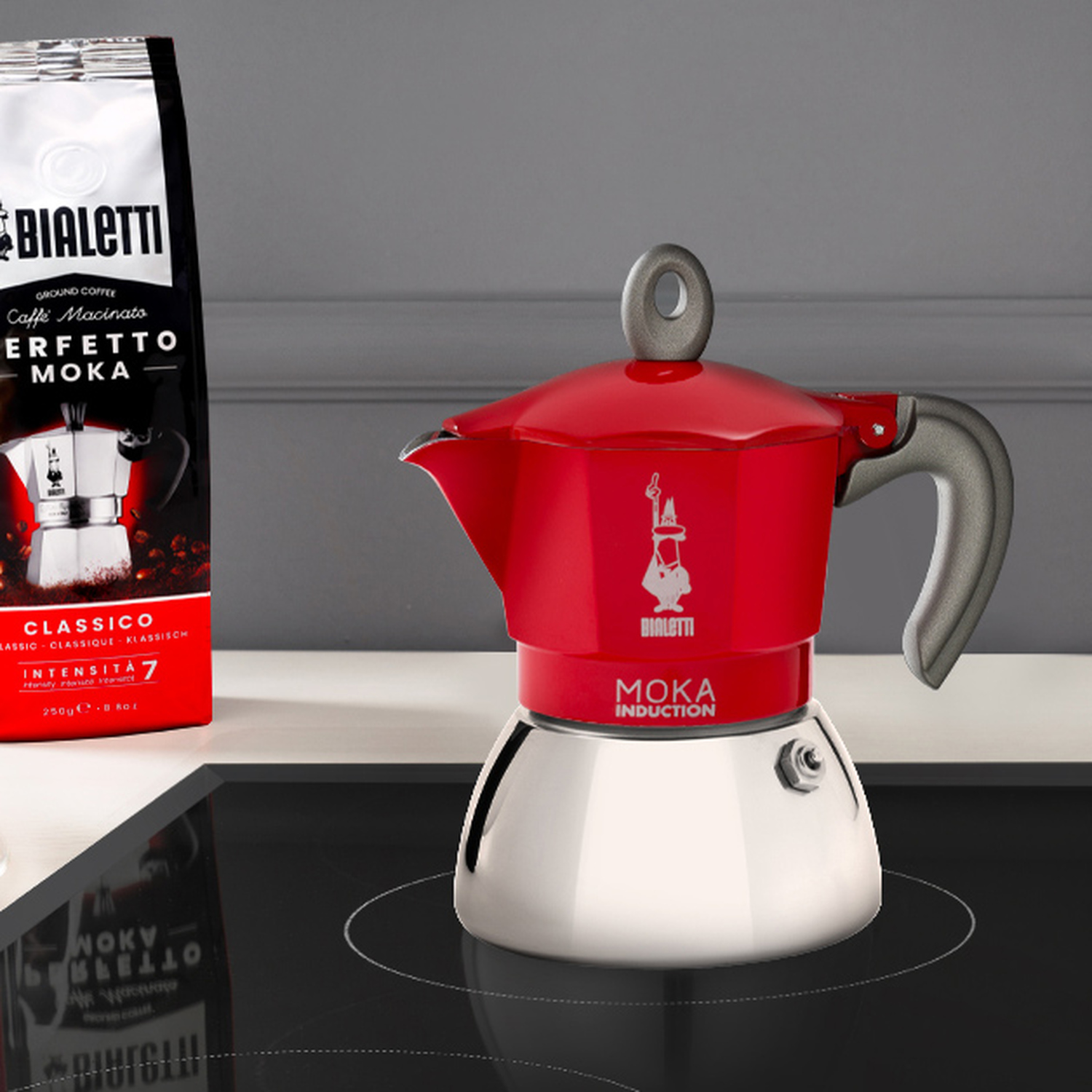 Bialetti New Moka Induction 2tz Czerwona