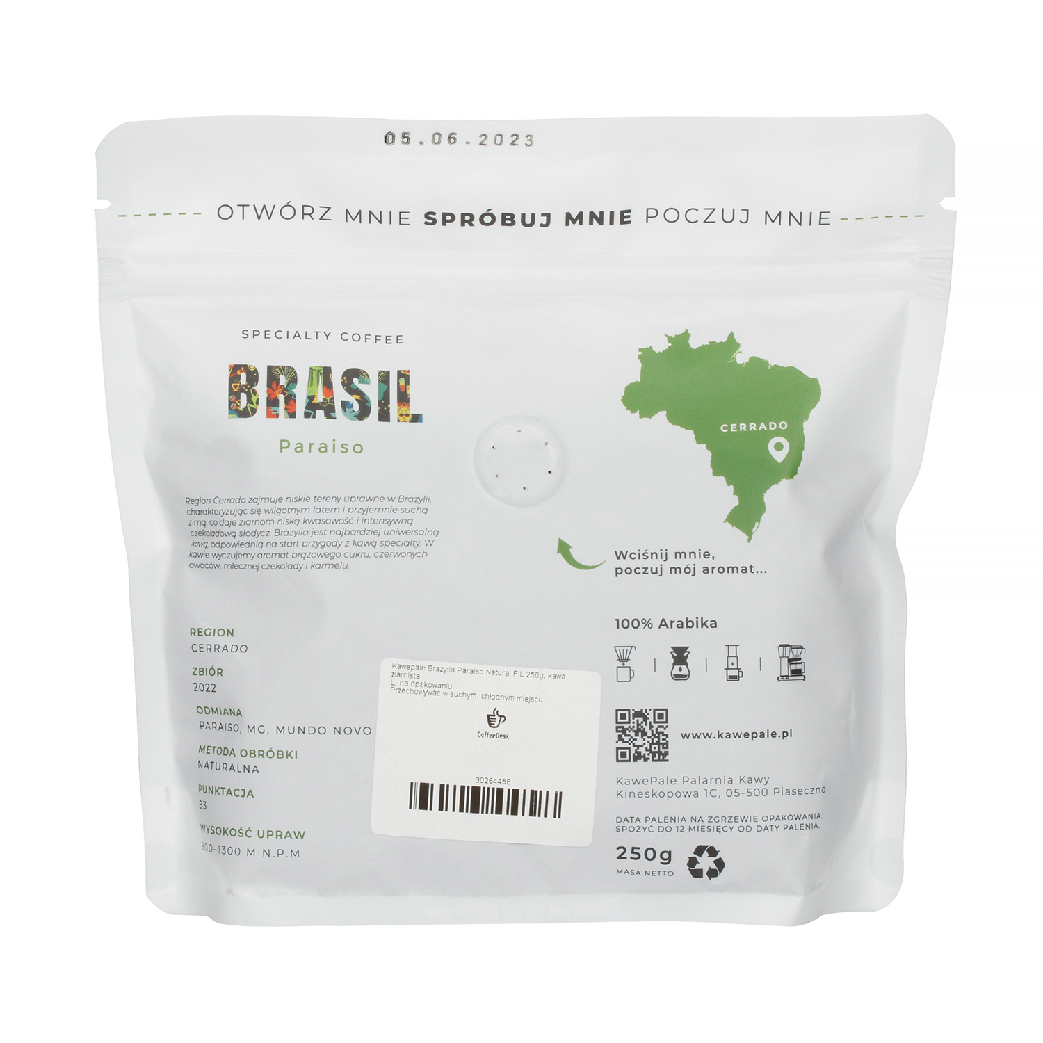 KawePale - Brazylia Paraiso Natural Filter 250g