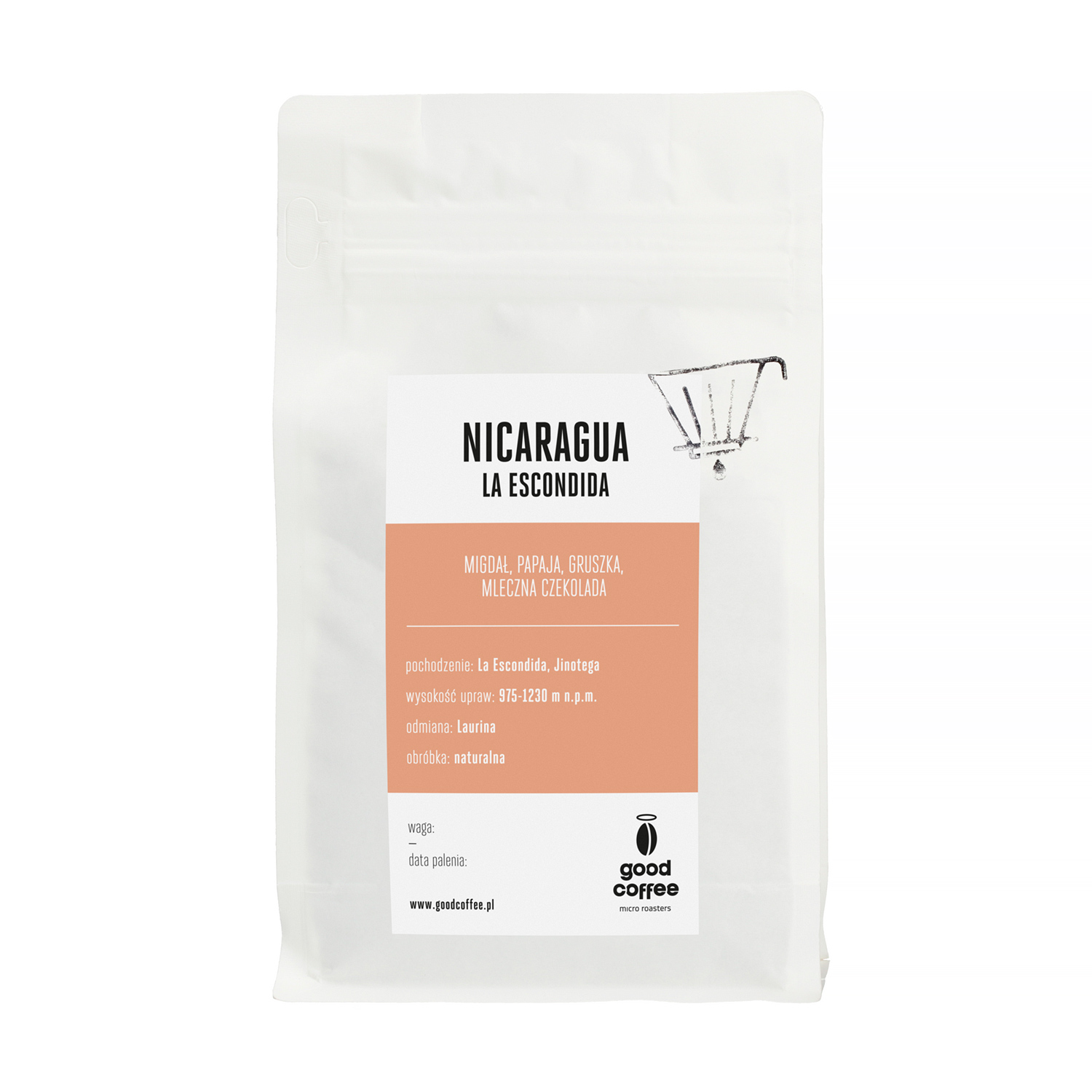 Good Coffee - kawa ziarnista Nikaragua La Escondida Natural Filter 250 g