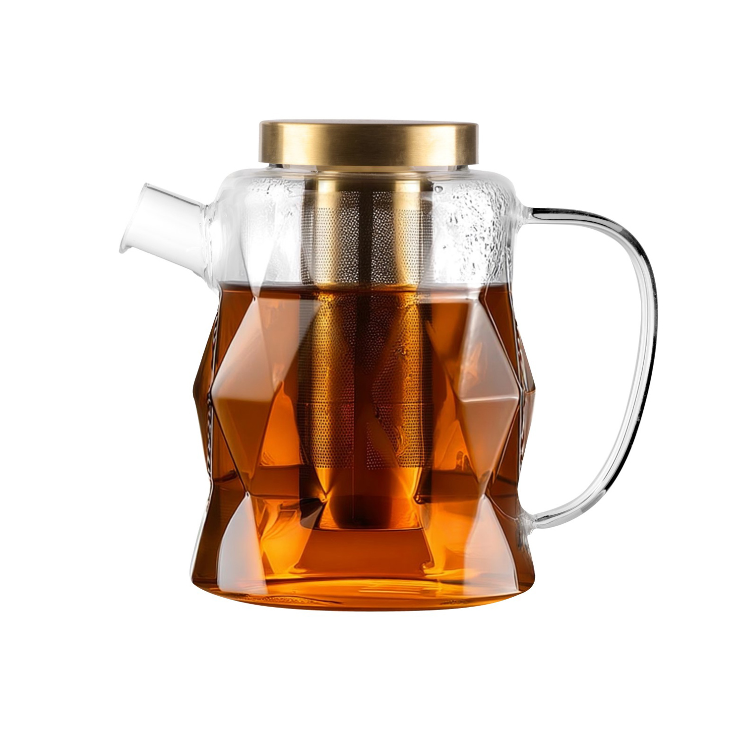 Vialli Design - Zaparzacz do herbaty Geo Gold 1300 ml