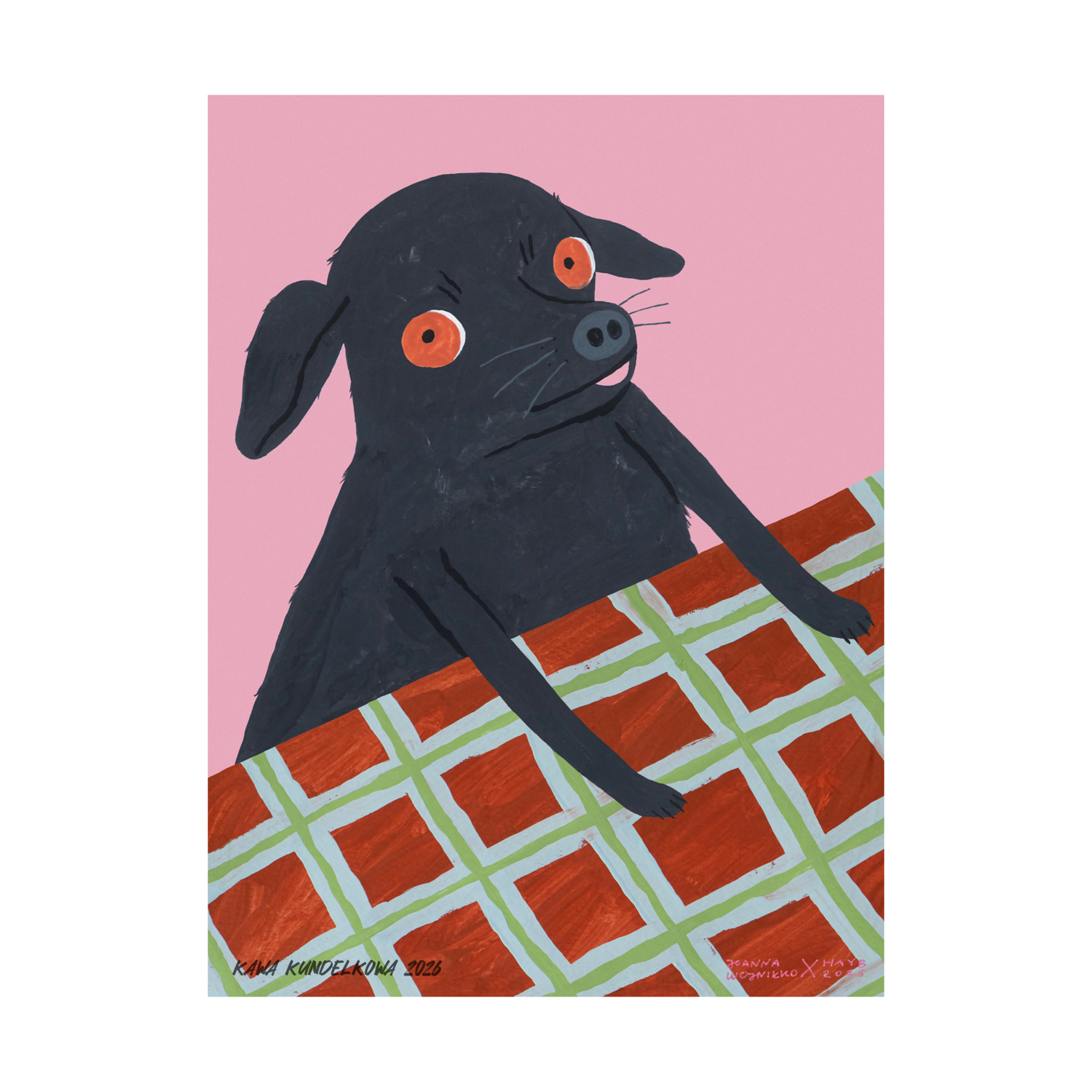 HAYB - A3 Poster Sabinka dark-colored mutt 