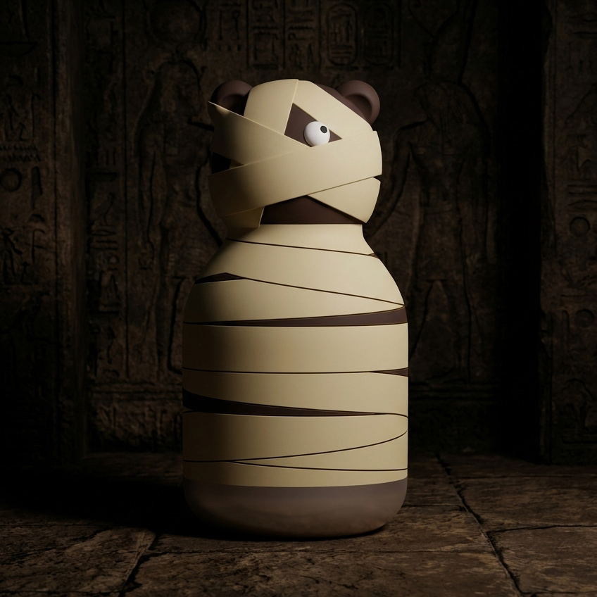 Asobu - butelka termiczna Spookies Teddy Tombs miś mumia 700 ml