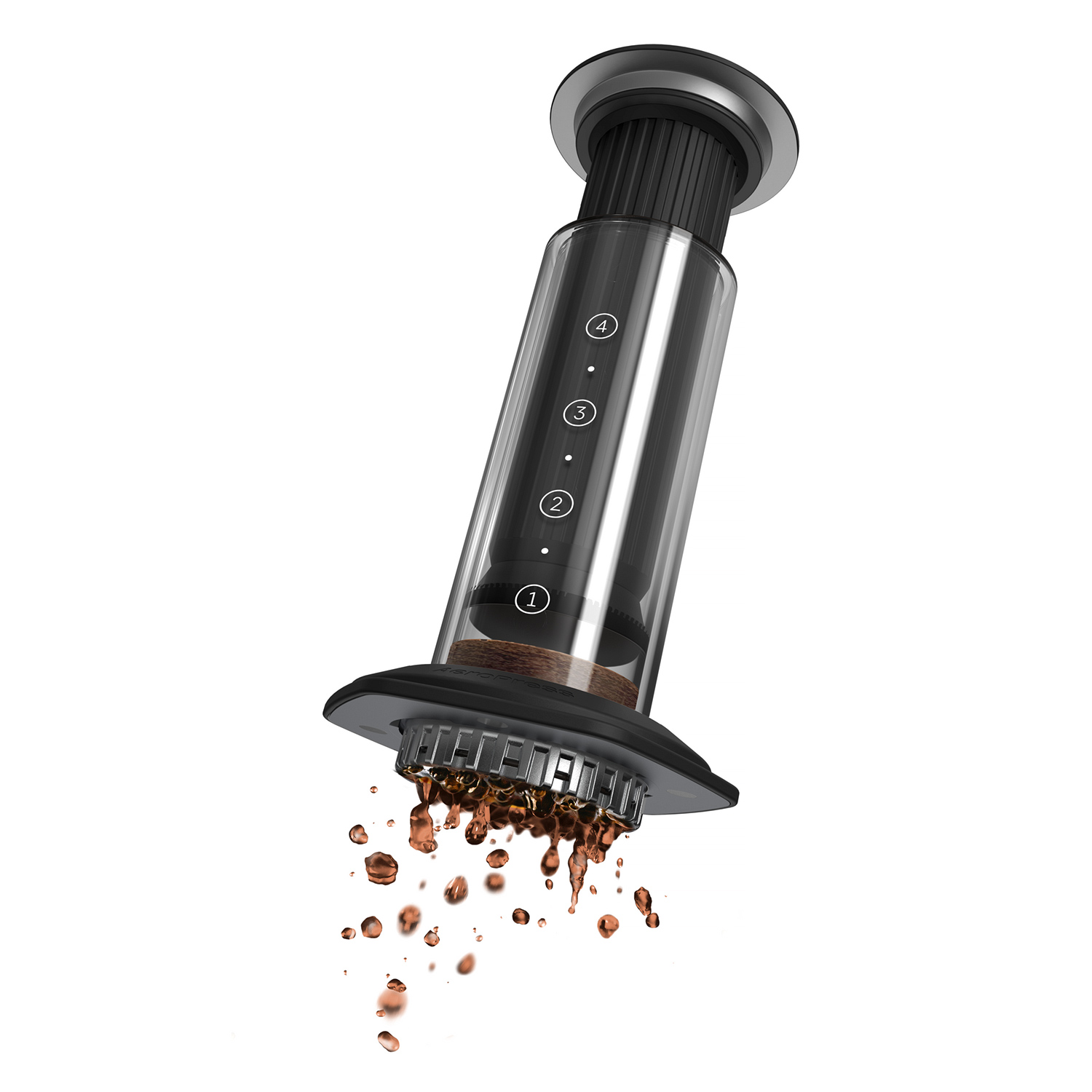 AeroPress Premium - Glass Coffe Maker Black