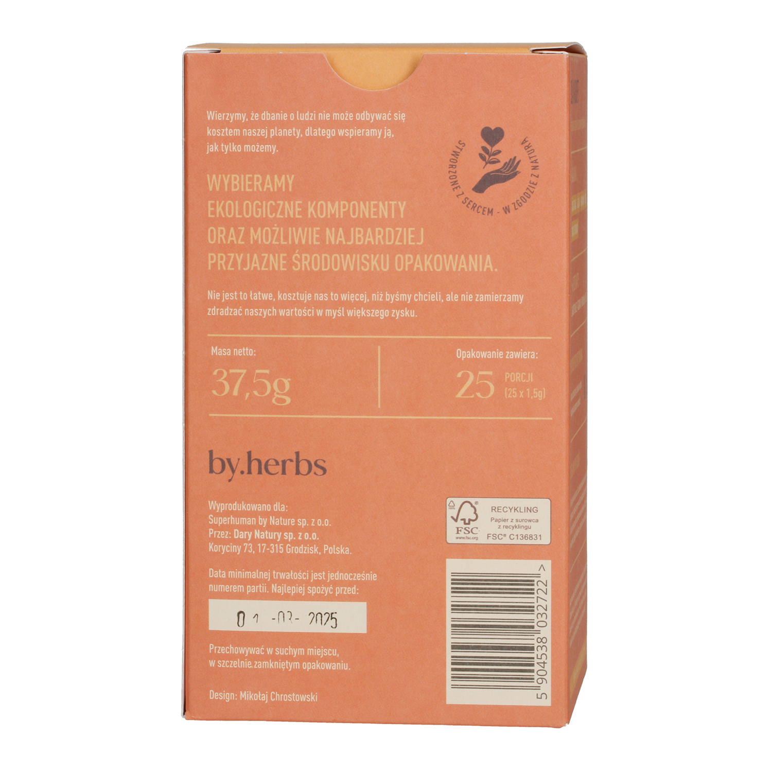 By.herbs - Dla Kobiet - Herbal Infusion - 25 Tea Bags