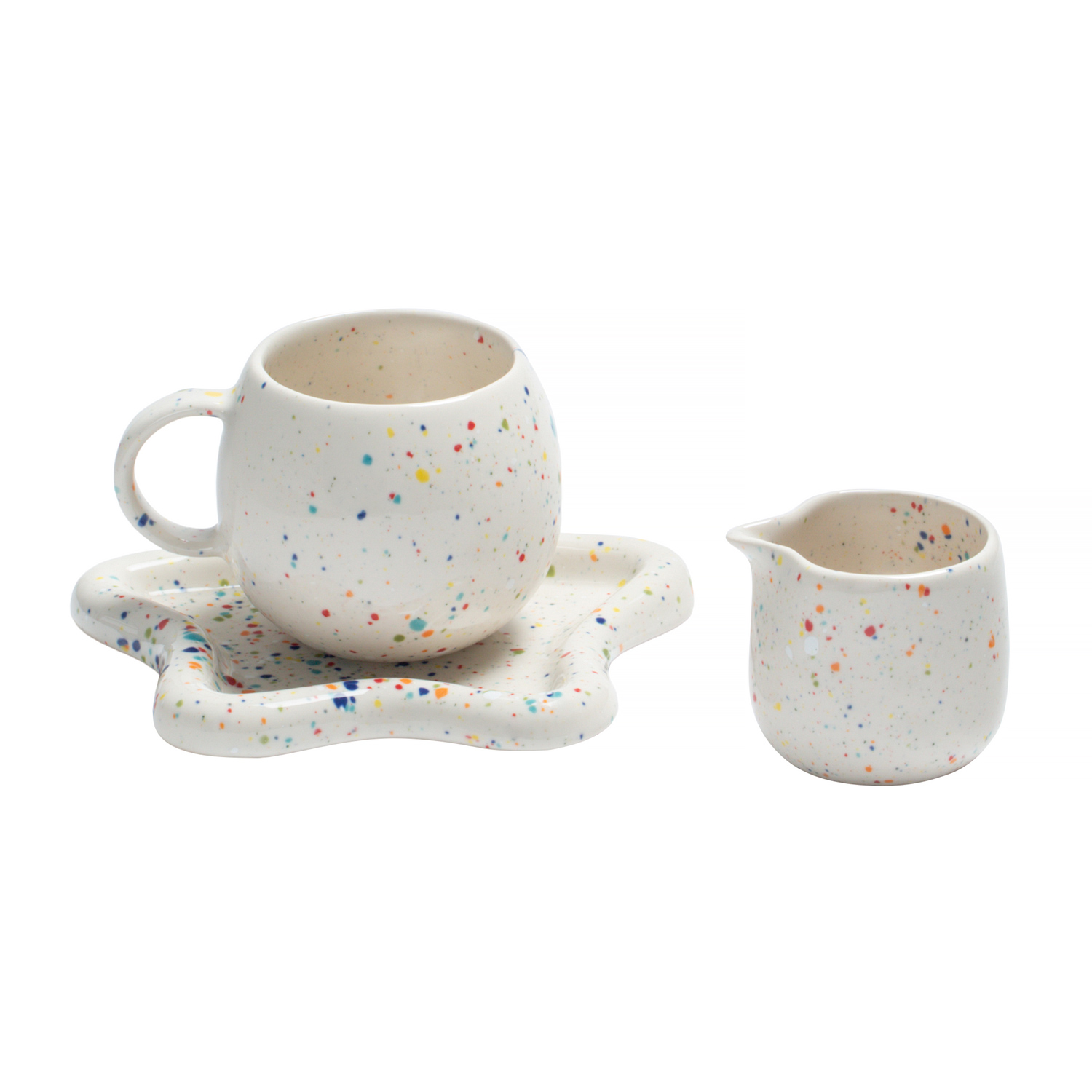 Egg Back Home - Magic Breakfast Set - Mug 250 ml + Tray + Milk Jug 110 ml White
