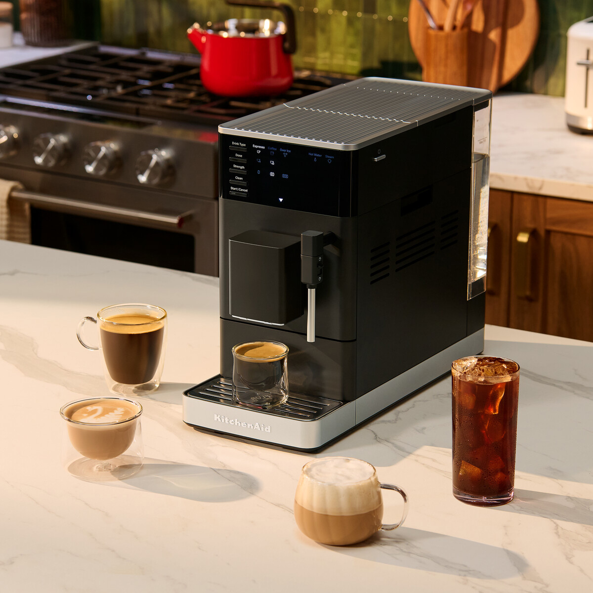 KitchenAid - Automatic Espresso Machine KF2 matte black