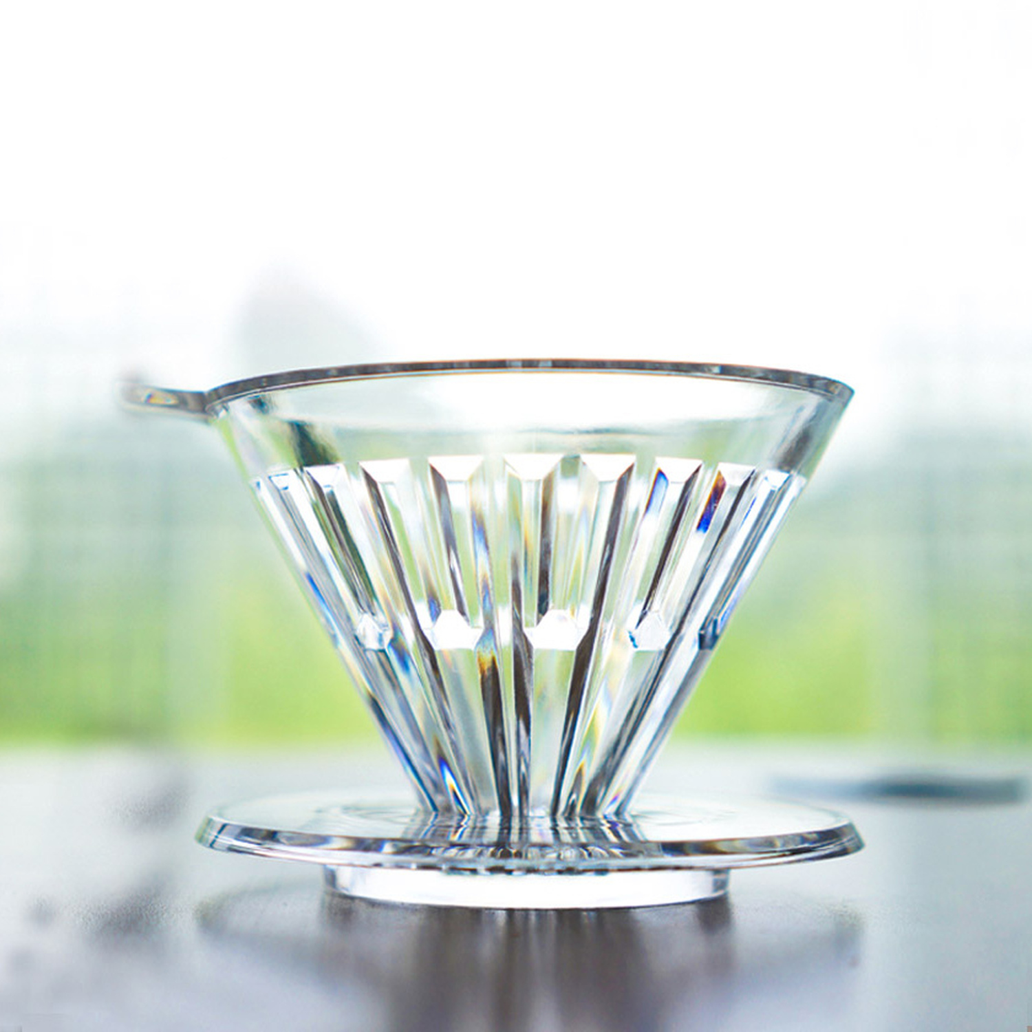 Timemore - Crystal Eye 02 - Dripper z tworzywa sztucznego przezroczysty