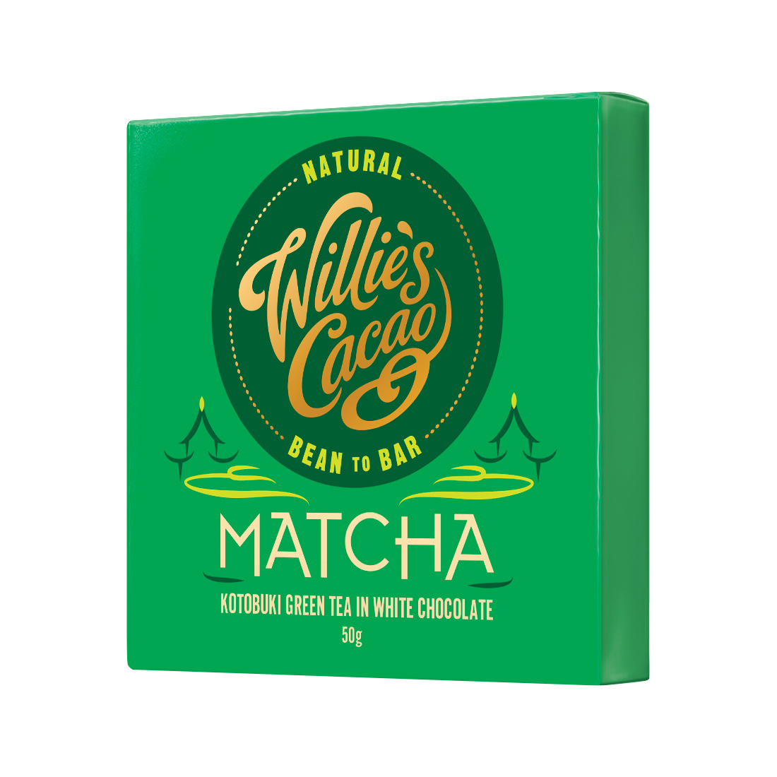 Willie's Cacao - Czekolada - Matcha, white chocolate with Kotobuki Green Tea 50 gr 
