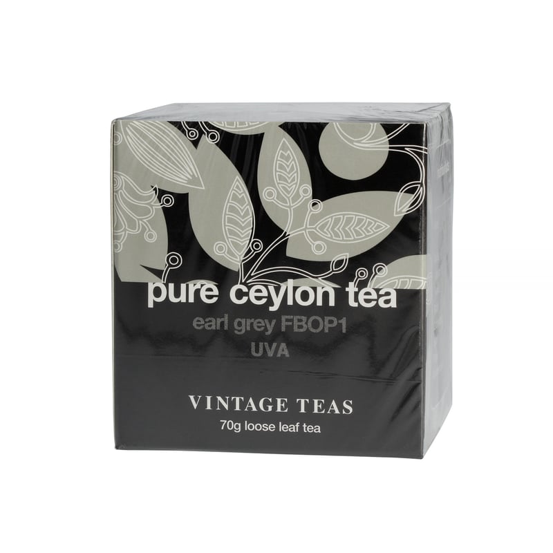 Vintage TeasPure Ceylon Tea - Black Tea Earl Grey FBOP1 70g