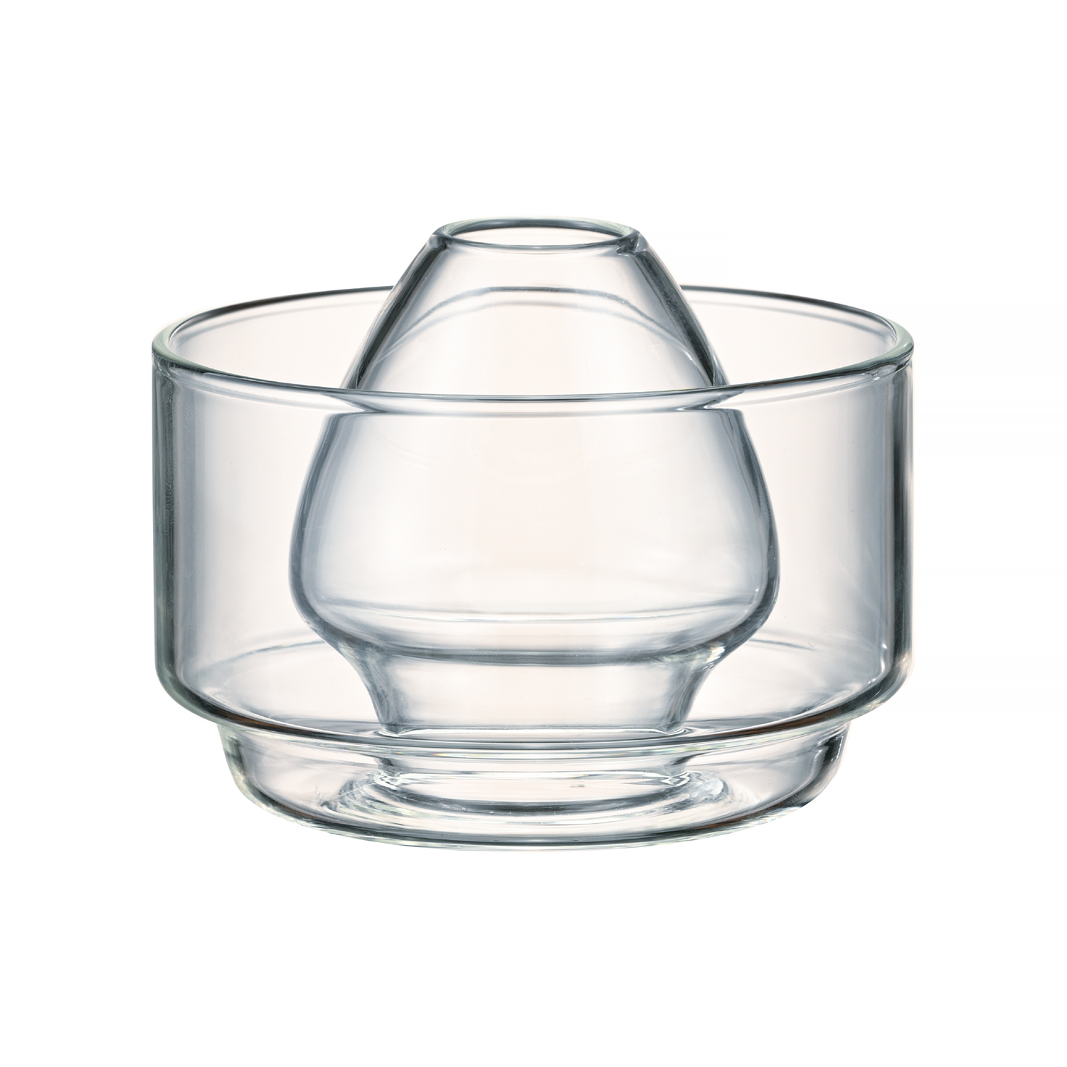 Hario - miseczka do matchy z podstawką na mieszadło 100ml - transparentna