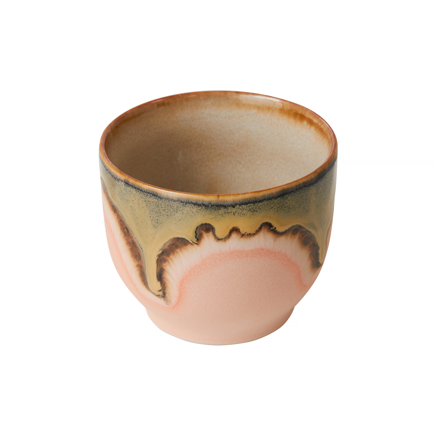 HKliving - 70s Cafe Ceramic Mug Blossom 250ml