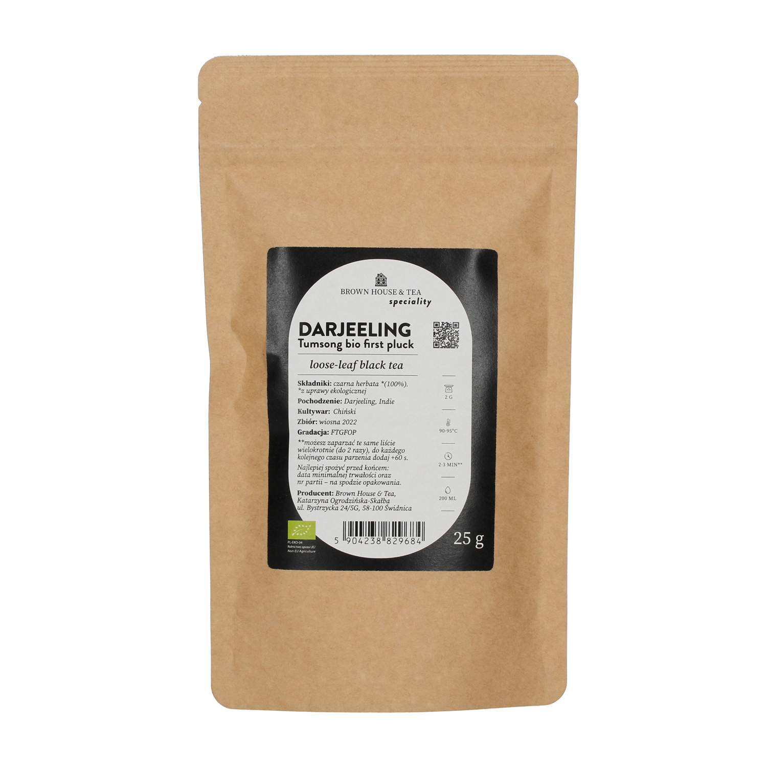 Brown House & Tea - Darjeeling Tumsong Bio First Pluck - Herbata sypana 25g