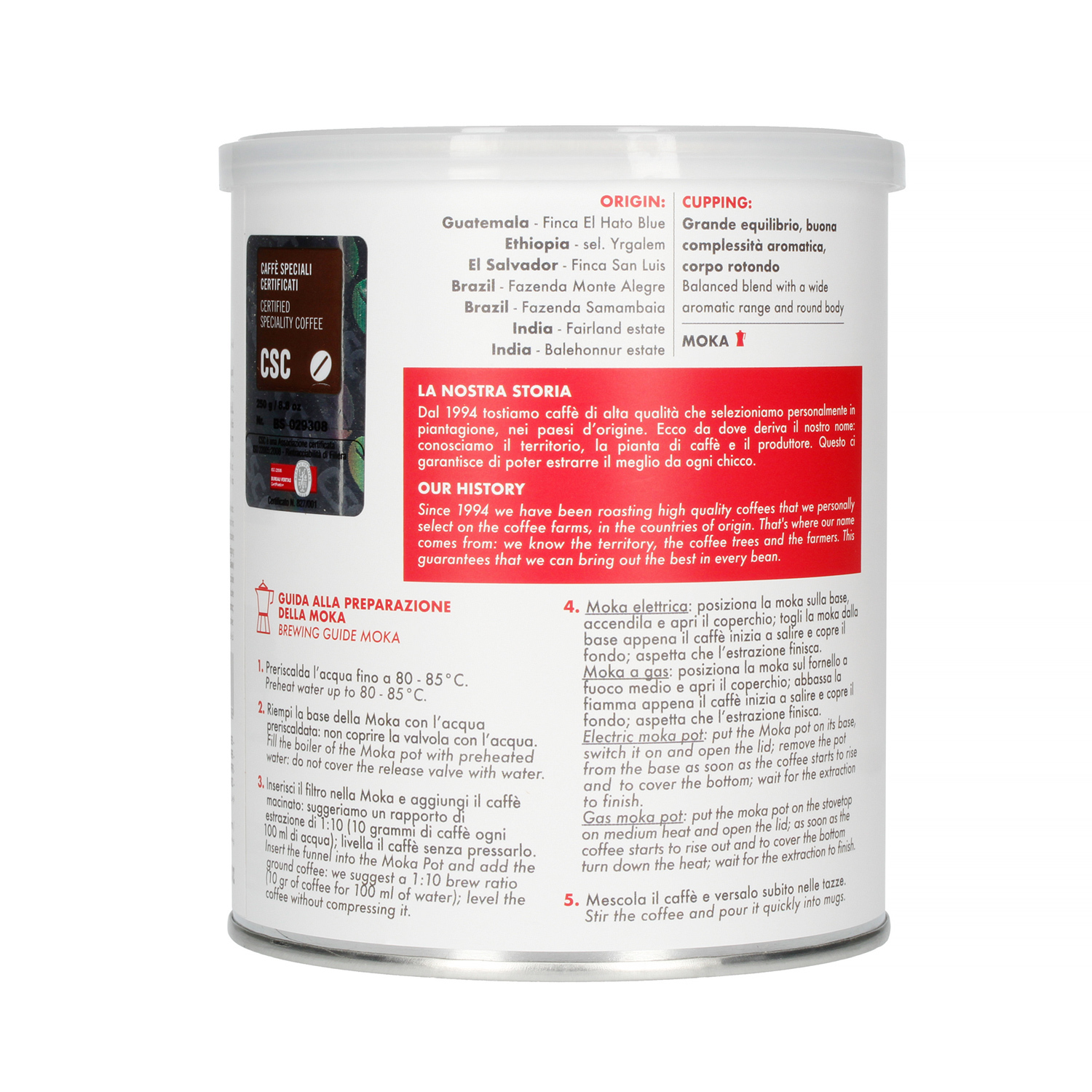 Le Piantagioni del Caffe - kawa mielona 85/15 - 250 g