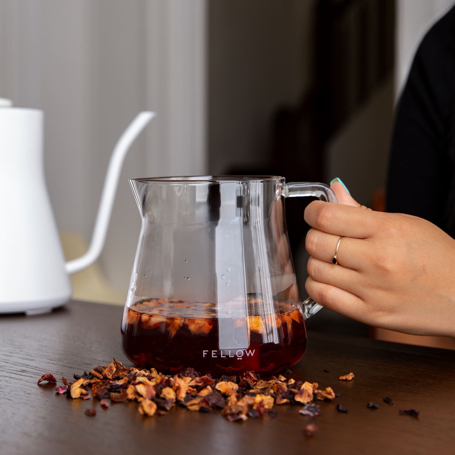 Fellow Mighty Small Glass Carafe - Clear Glass