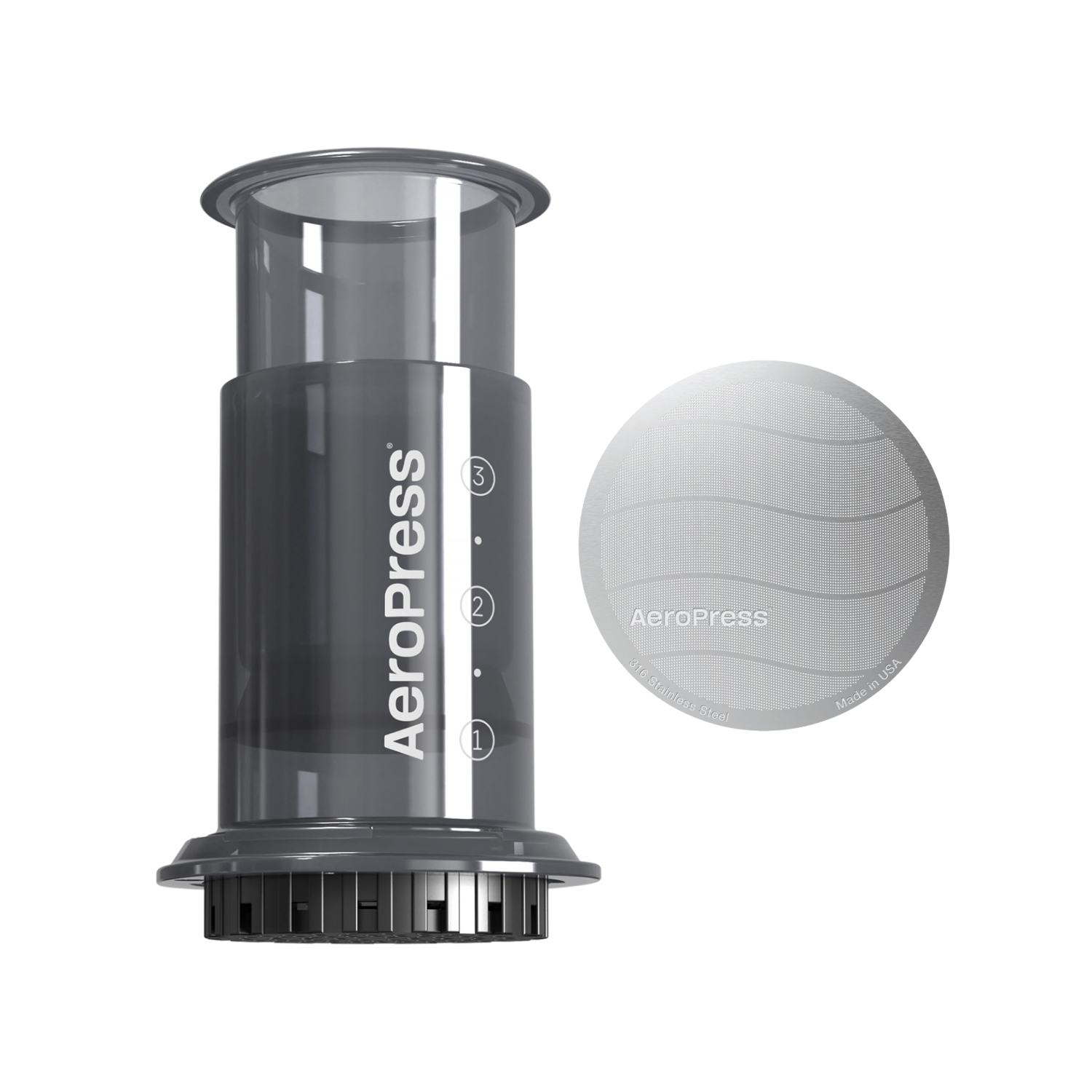 Zestaw AeroPress Go - Zaparzacz do kawy + filtr stalowy
