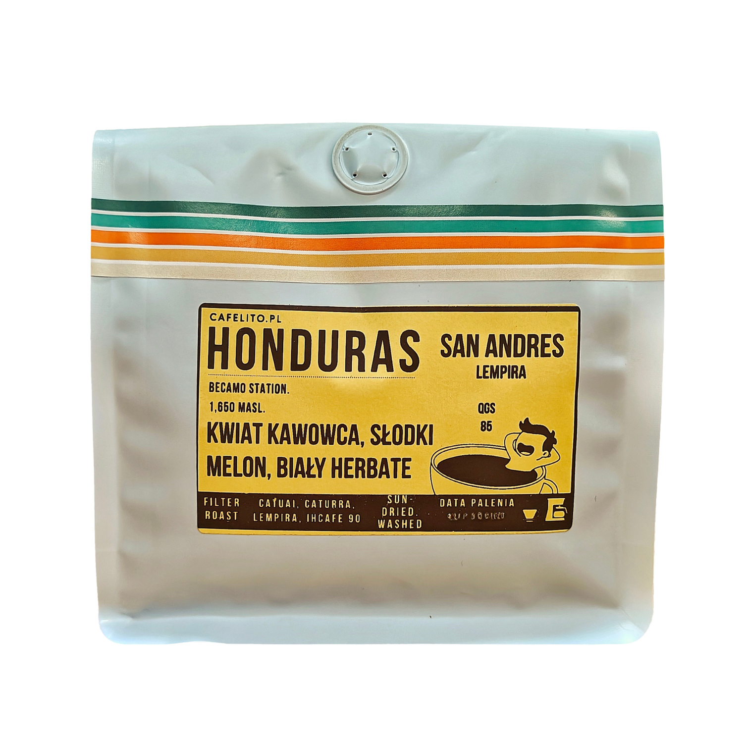Cafelito - kawa ziarnista Honduras San Andres Washed Filter 250 g