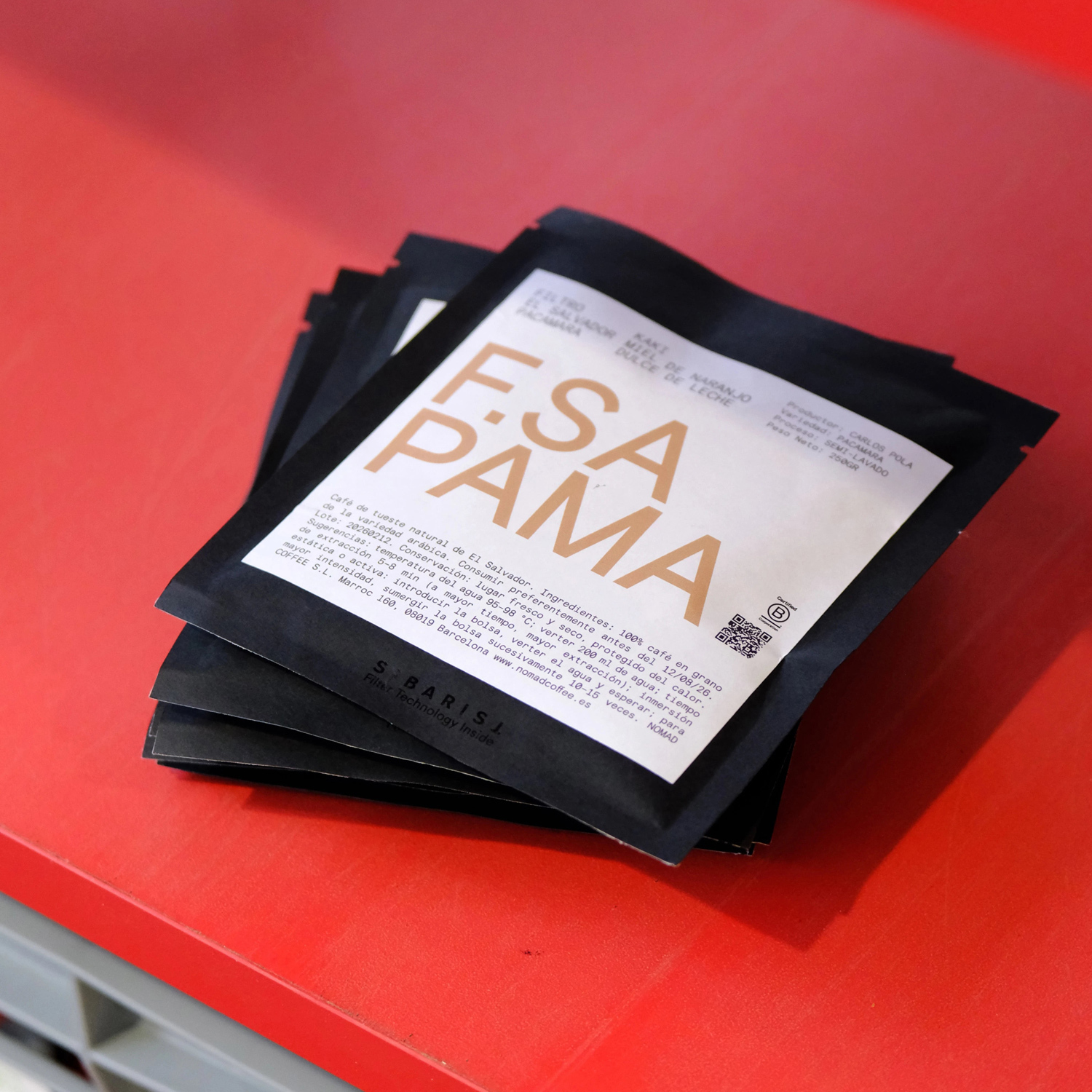 Nomad Coffee - kawa w saszetkach Salwador Pacamara - 1 saszetka 13 g