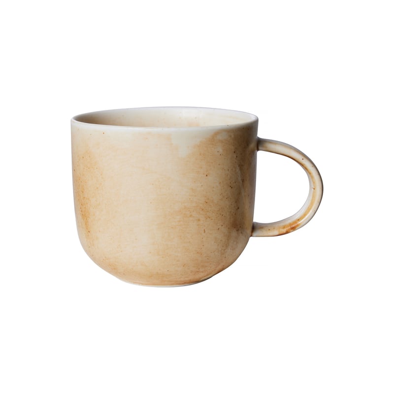 HKliving - Chef Ceramics Mug Rustic Cream/Brown 320ml