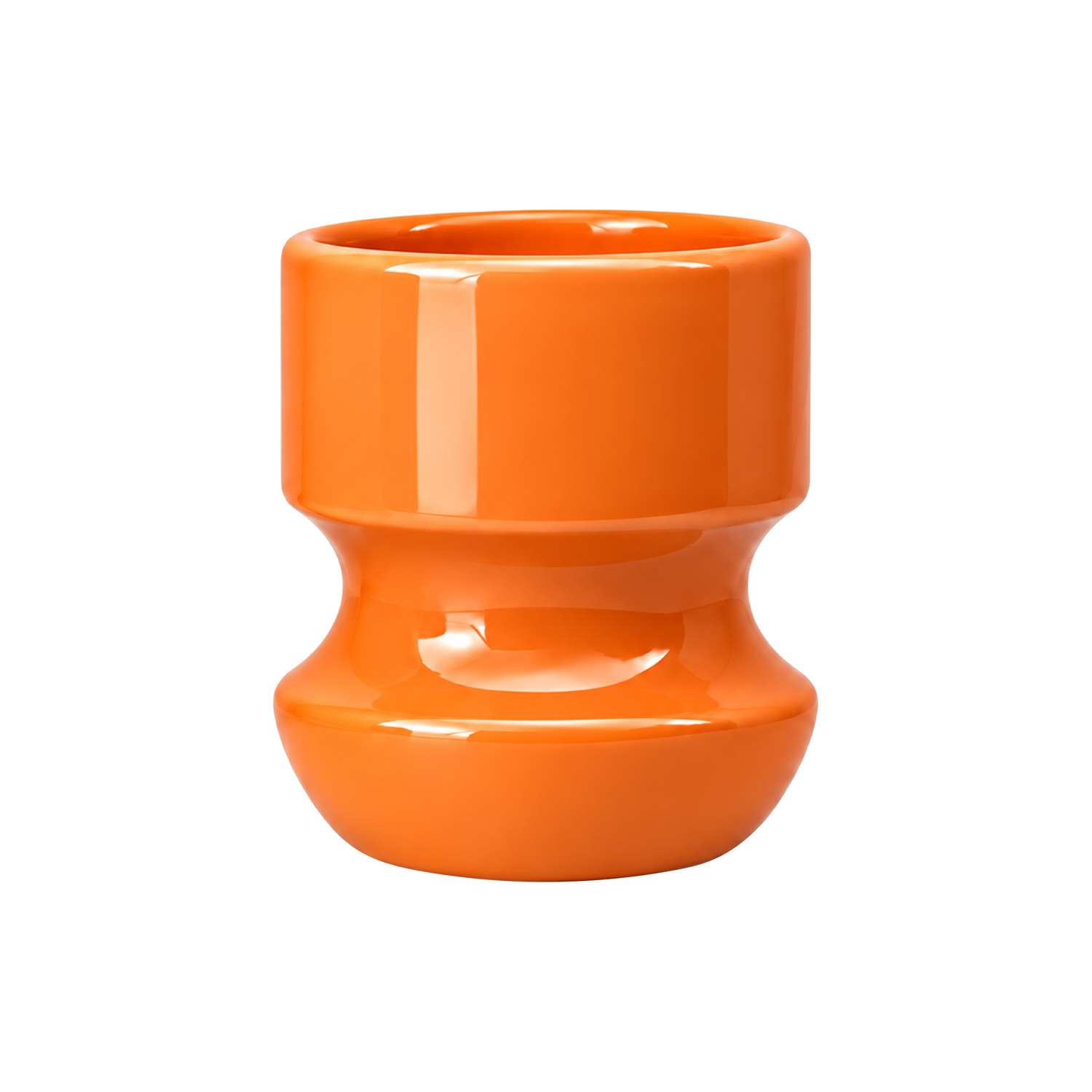 NOT.BAD - kubek ceramiczny BAD IDEA wklęsły pomarańczowy 350 ml