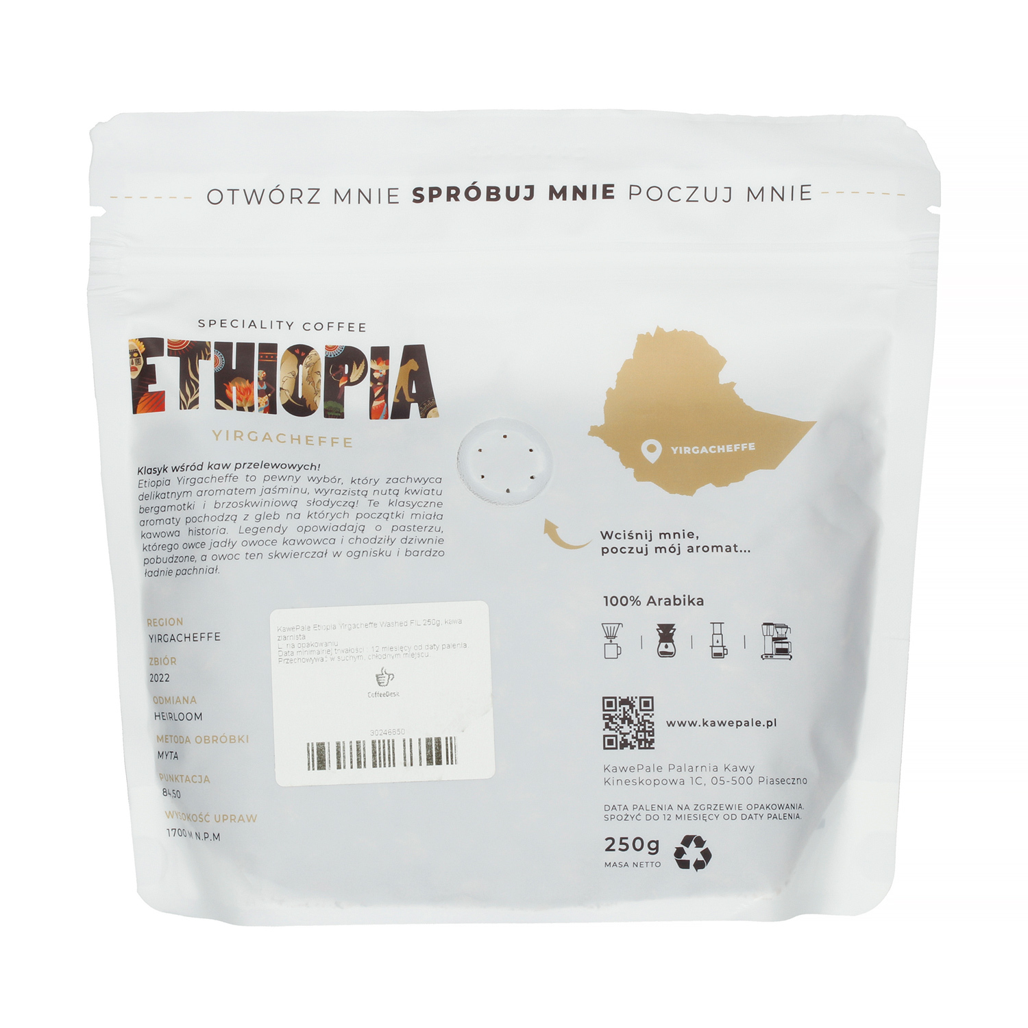 KawePale - Etiopia Yirgacheffe Washed Filter 250g