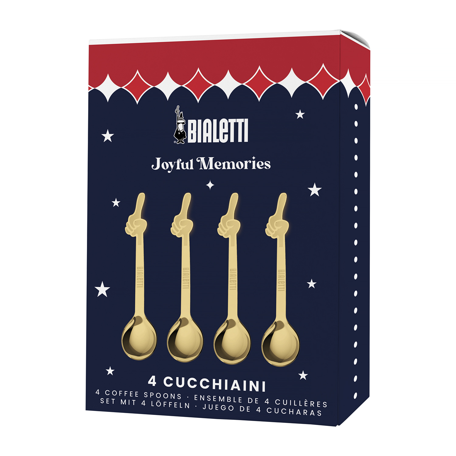 Bialetti - Joyful Christmas Set of 4 Spoons