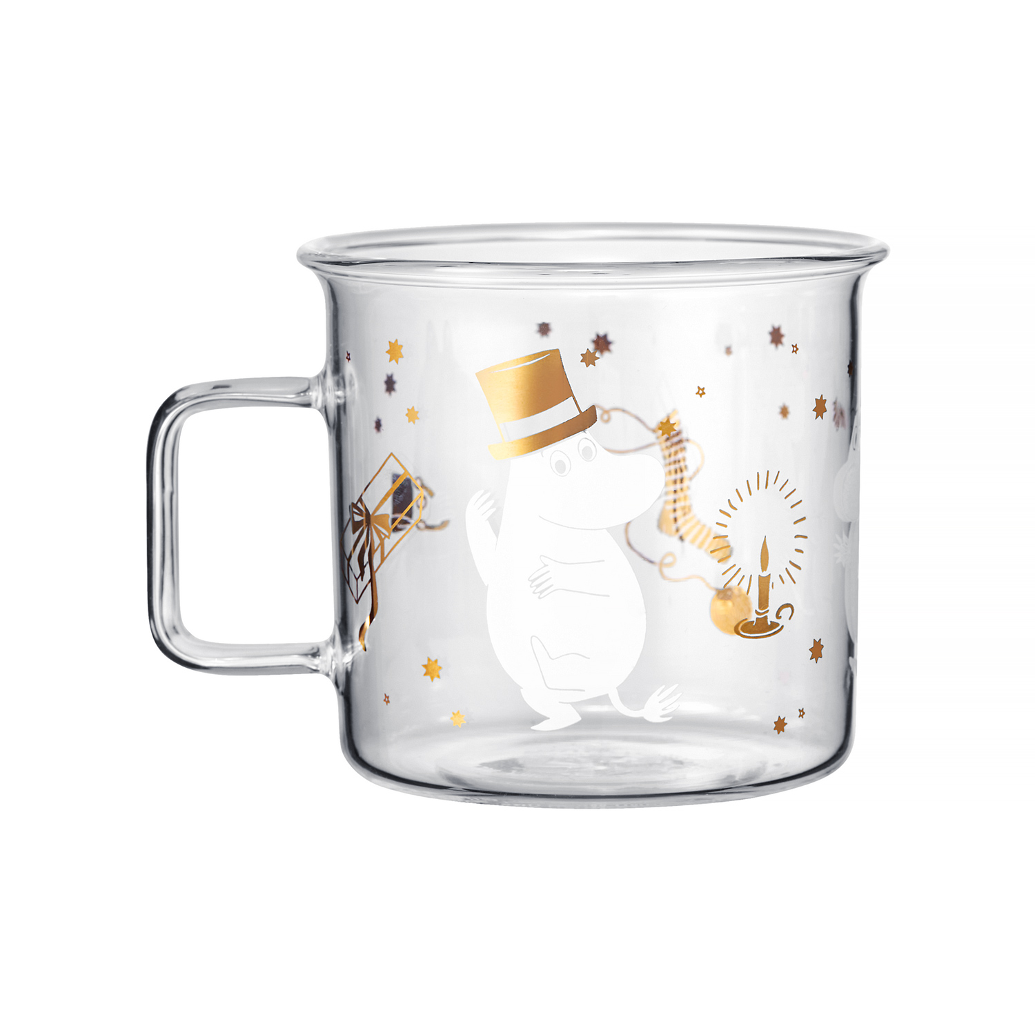 Moomin - Sparkling Stars Glass Mug 350ml Transparent