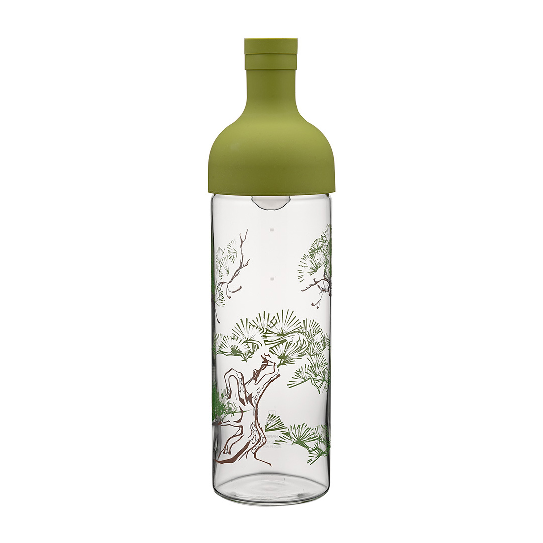Hario - butelka szklana z filtrem Cold Brew Aya pine tree 750ml - zielona