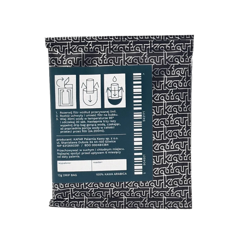 Kafar - kawa w saszetkach Dripbag AMERYKA Filter - 1 saszetka 12 g