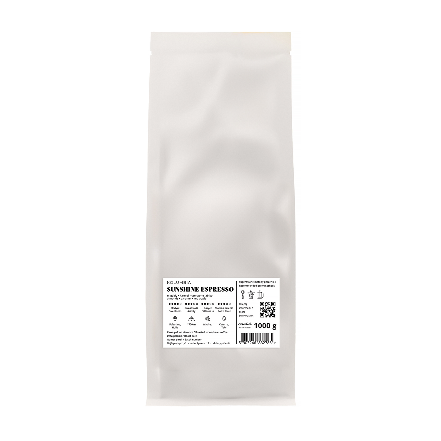 Hard Beans - Colombia Sunshine Espresso Espresso 1kg
