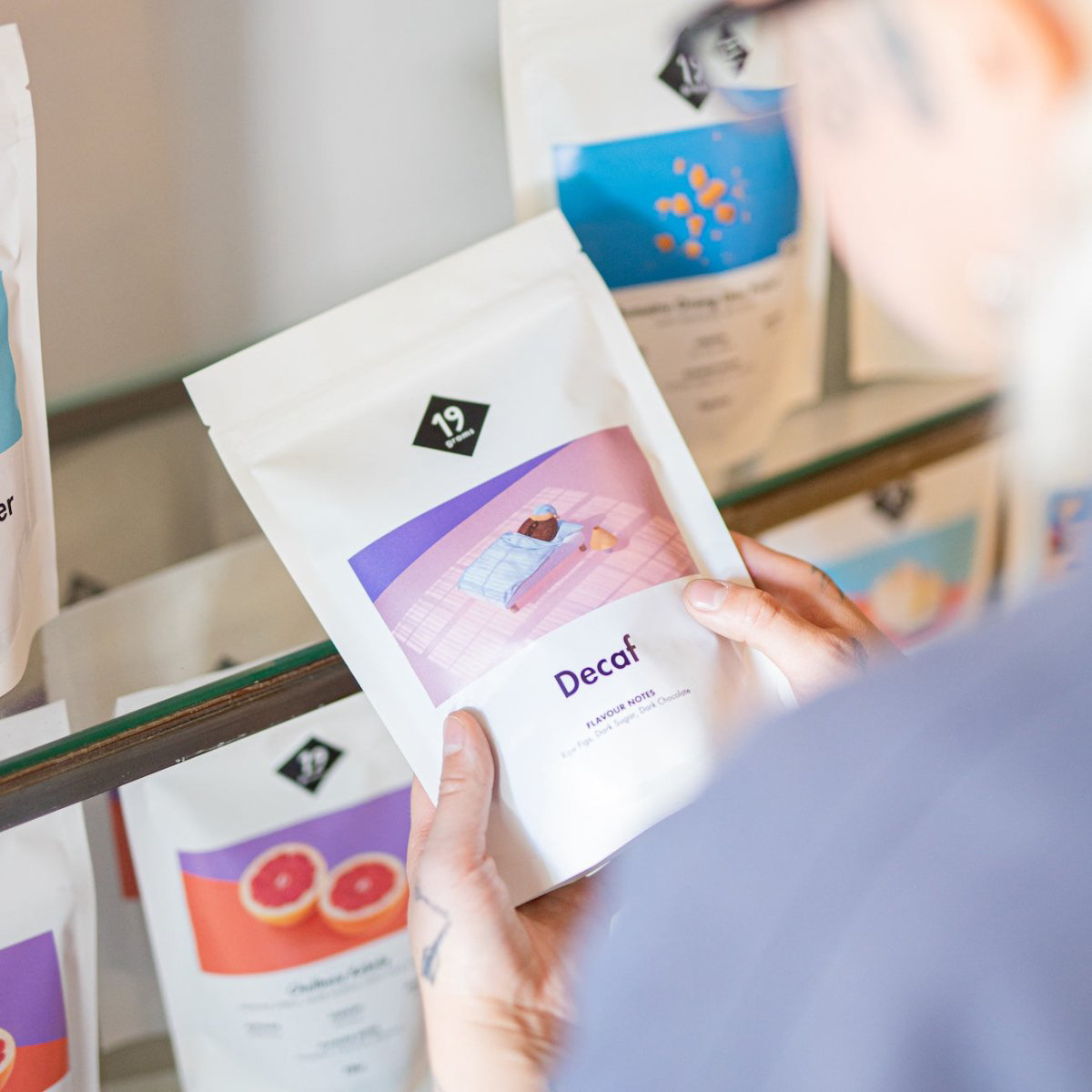 19grams - kawa ziarnista Kolumbia Decaf Washed Espresso 250 g