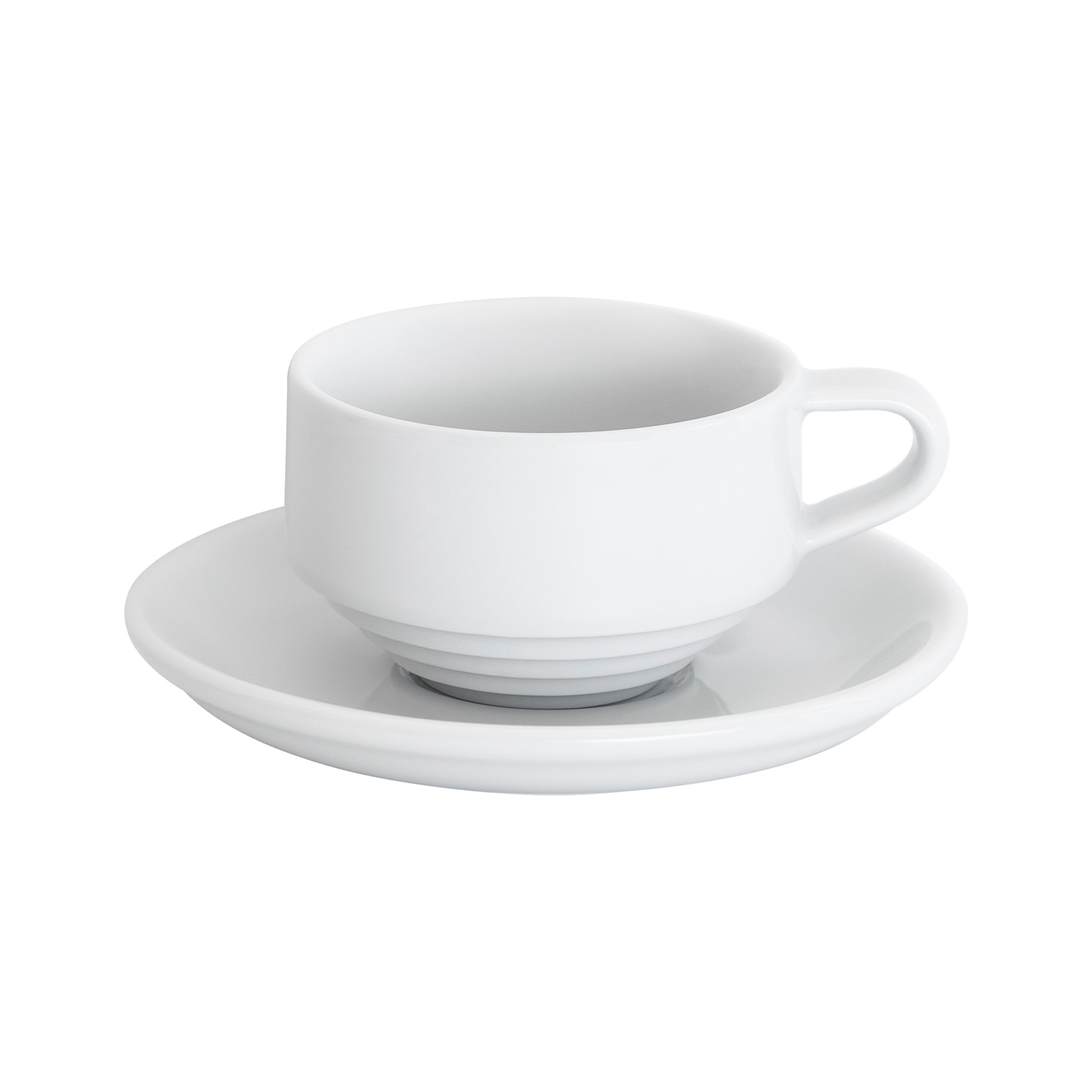Loveramics Deco - 120 ml Cortado cup and saucer - White