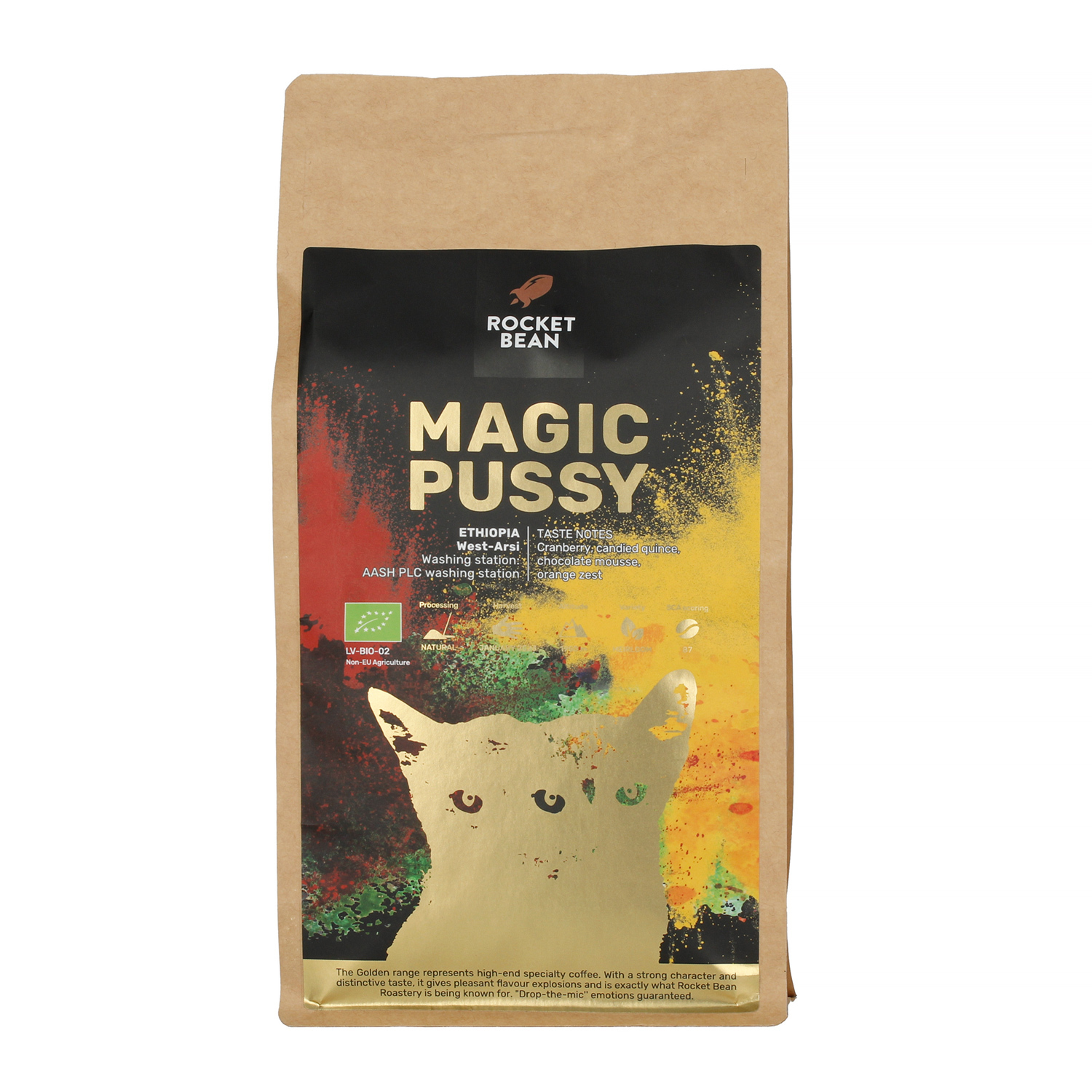 Rocket Bean - MAGIC PUSSY Etiopia West-Arsi Natural Espresso 500g