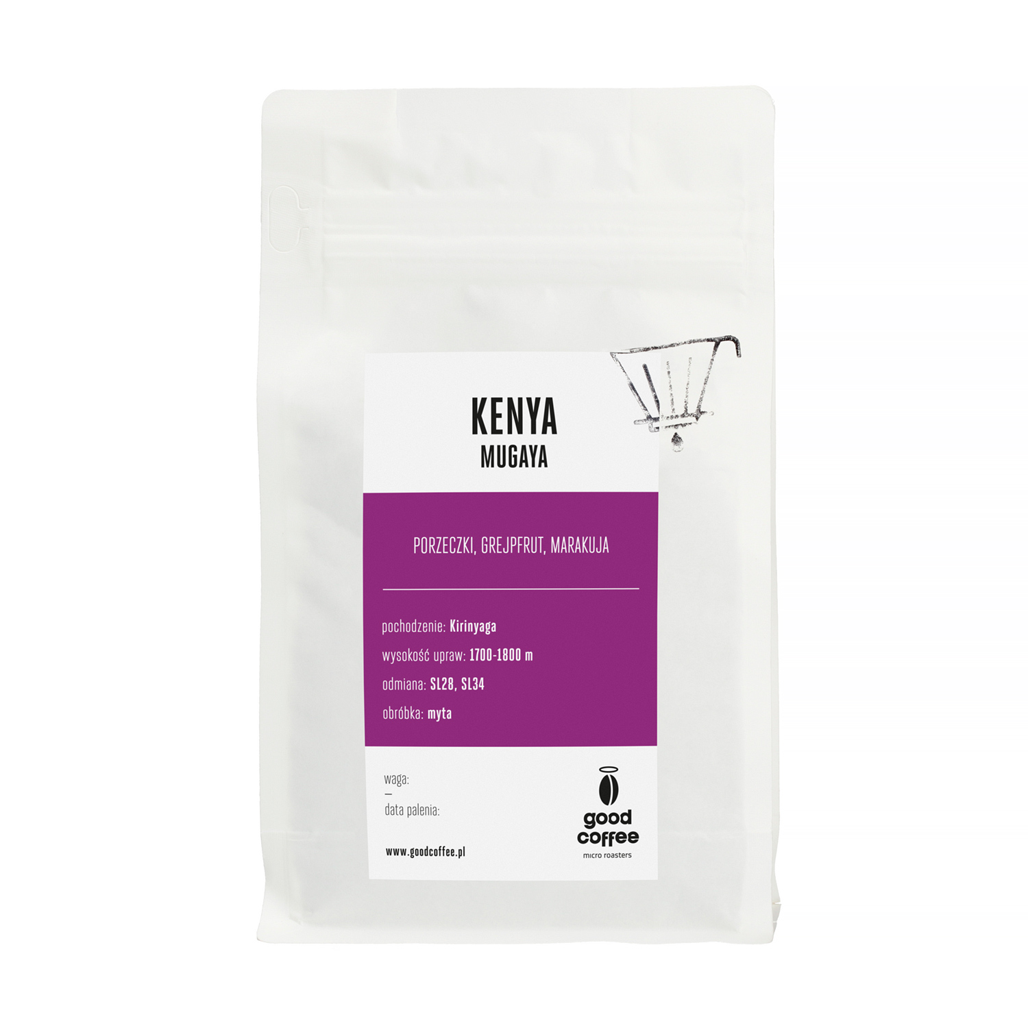 Good Coffee - kawa ziarnista Kenia Mugaya Washed Filter 250 g