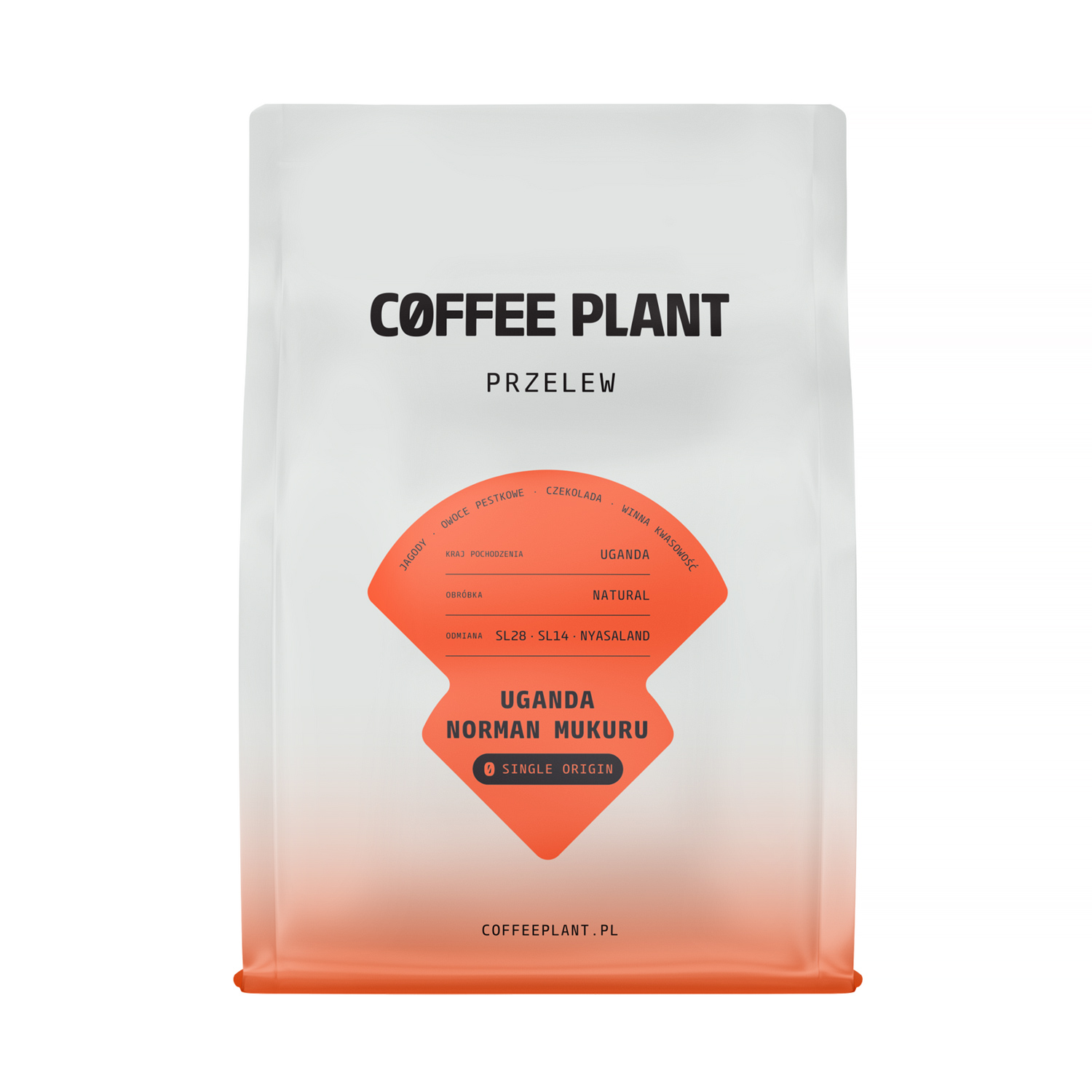 COFFEE PLANT - kawa ziarnista Uganda Norman Mukuru Natural Filter 250 g