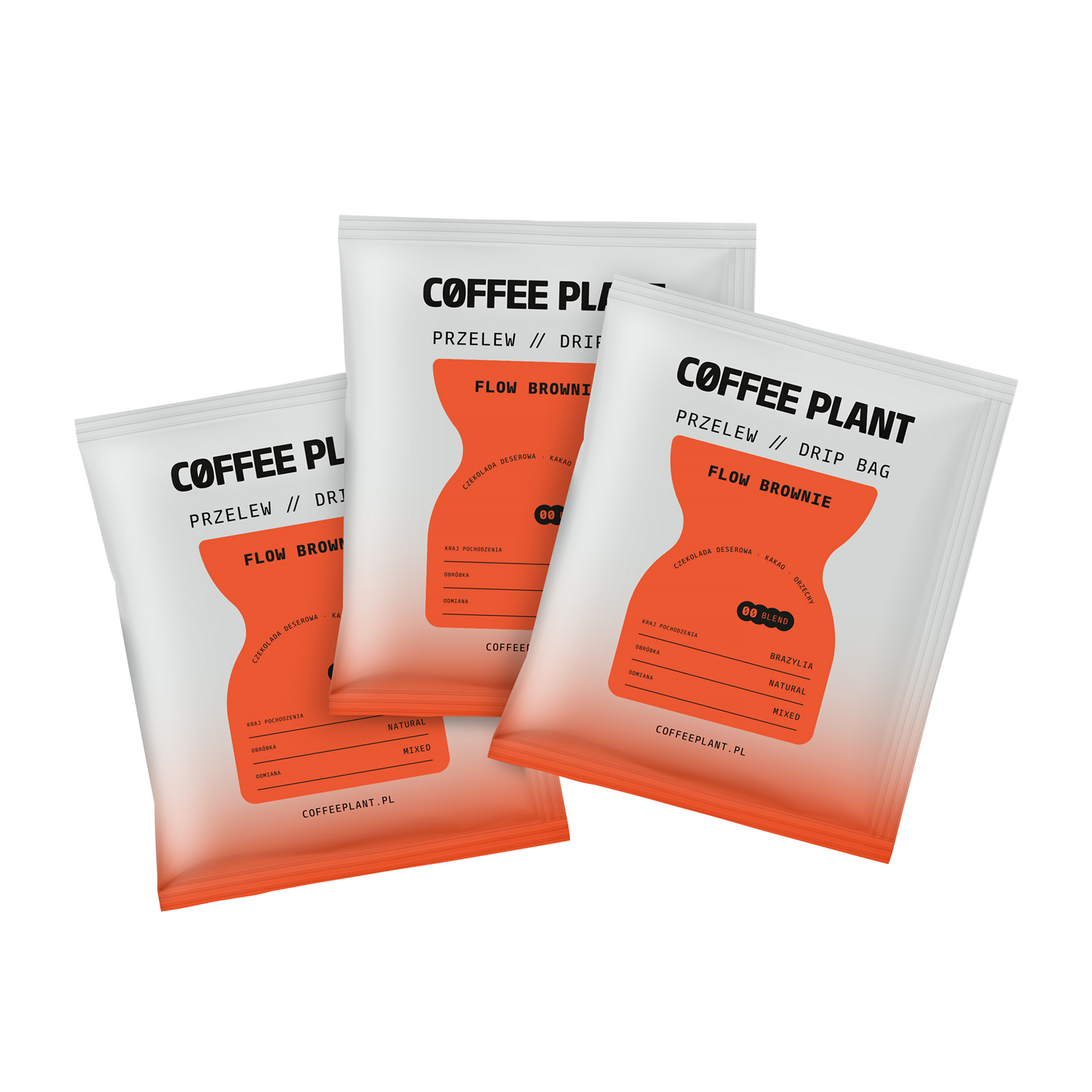 COFFEE PLANT - kawa w saszetkach Flow Brownie Drip Bag - 10 saszetek 10 g