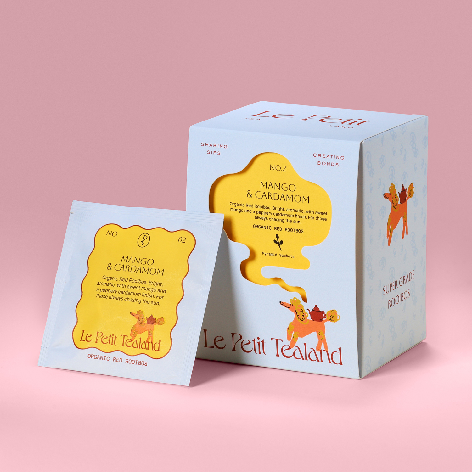 Le Petit Tealand - Rooibos Tea with mango, cardamom, and calendula petals BIO 36 g