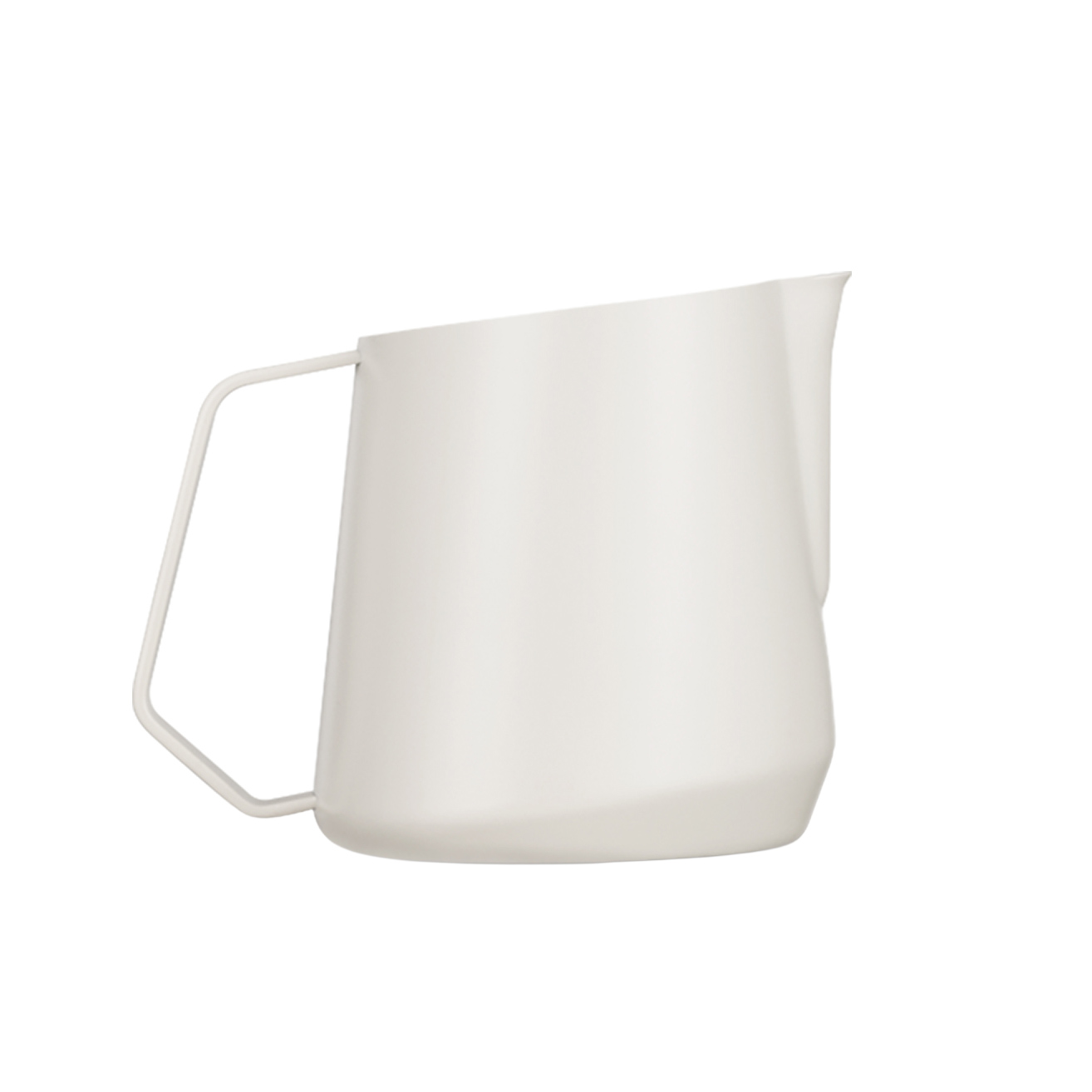 MHW-3BOMBER - Dzbanek do spieniania mleka U-shape GT stal nierdzewna biały mat 400 ml