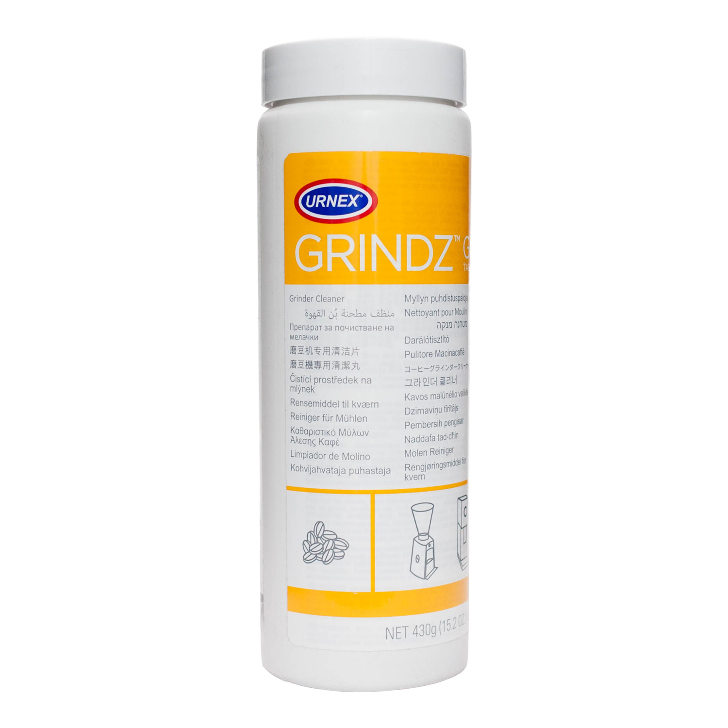 Urnex Grindz - Granulat do czyszczenia młynka - 430g