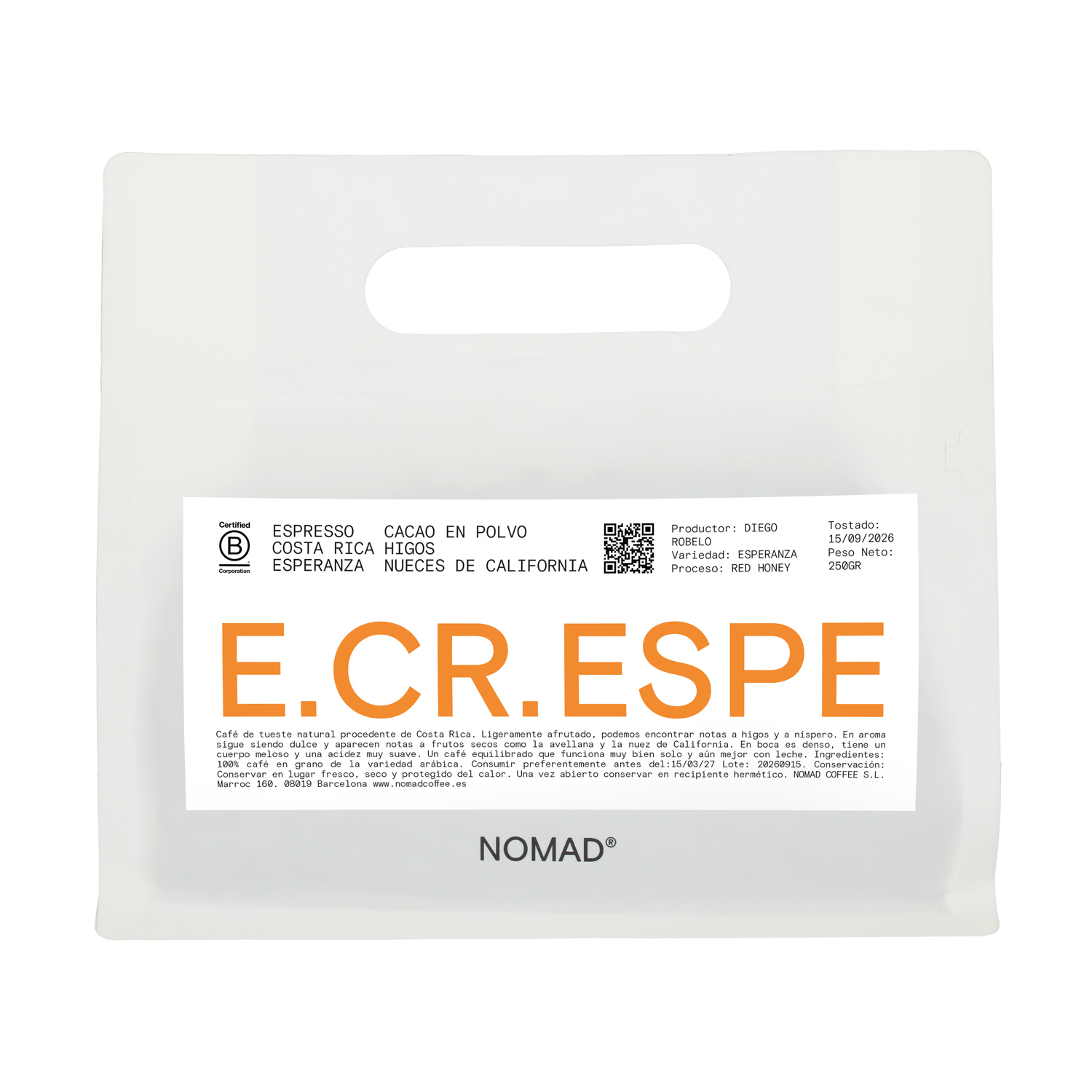 Nomad - Costa Rica Esperanza Honey Espresso 250 g