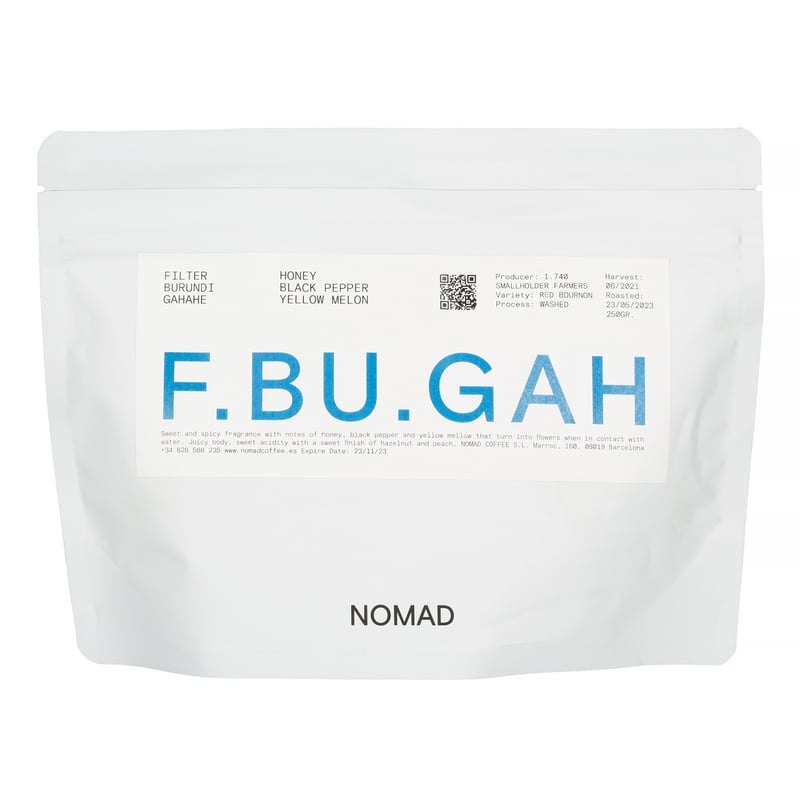 Nomad Coffee - Burundi Gahahe Washed Filter 250g