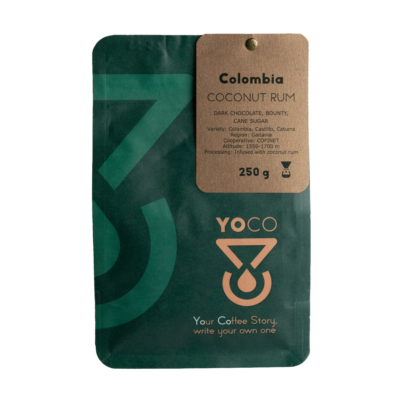 YOCO - Colombia Coconut Rum Filter 250g